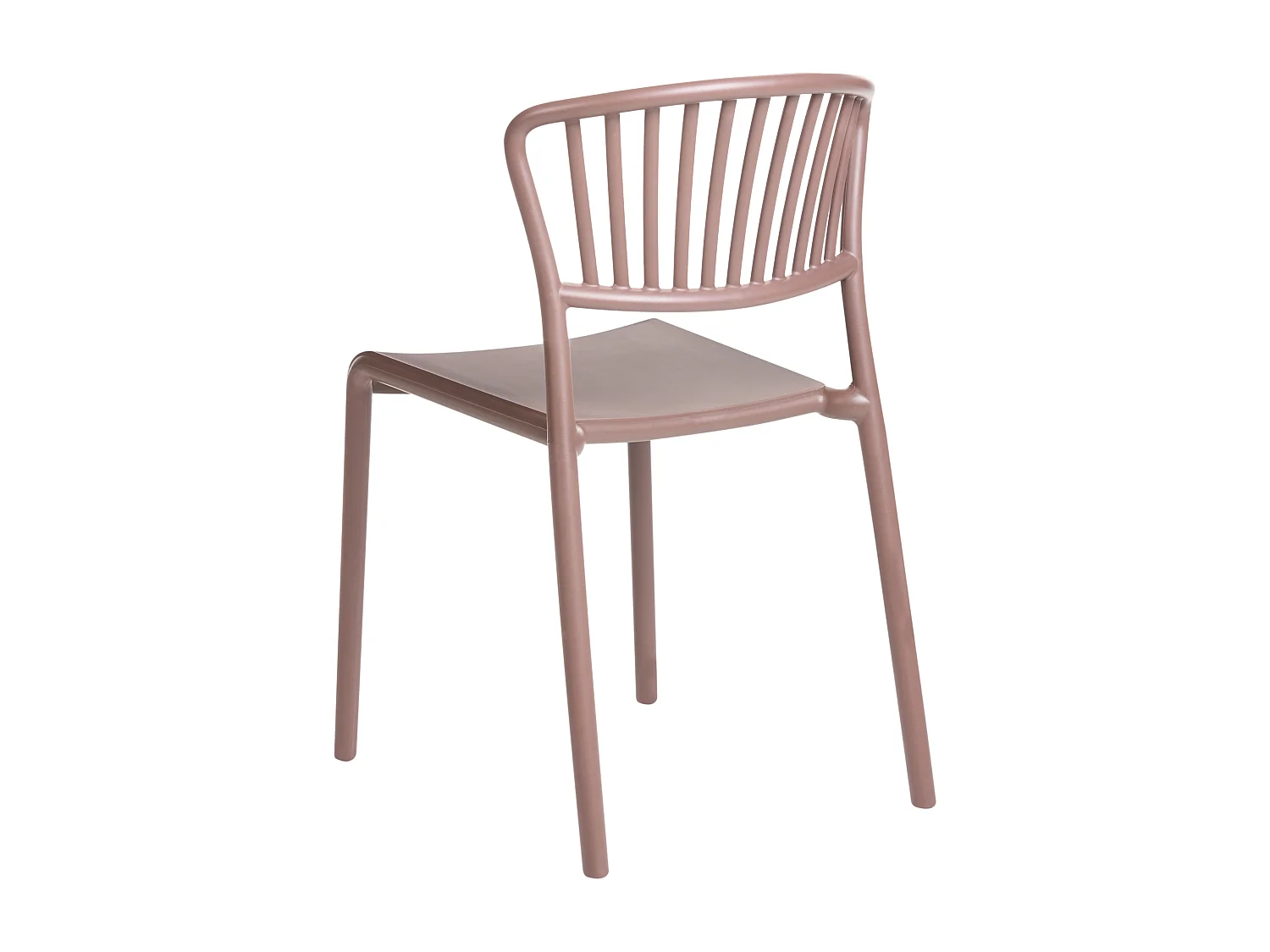 Lot de 4 chaises de jardin GELA Marron