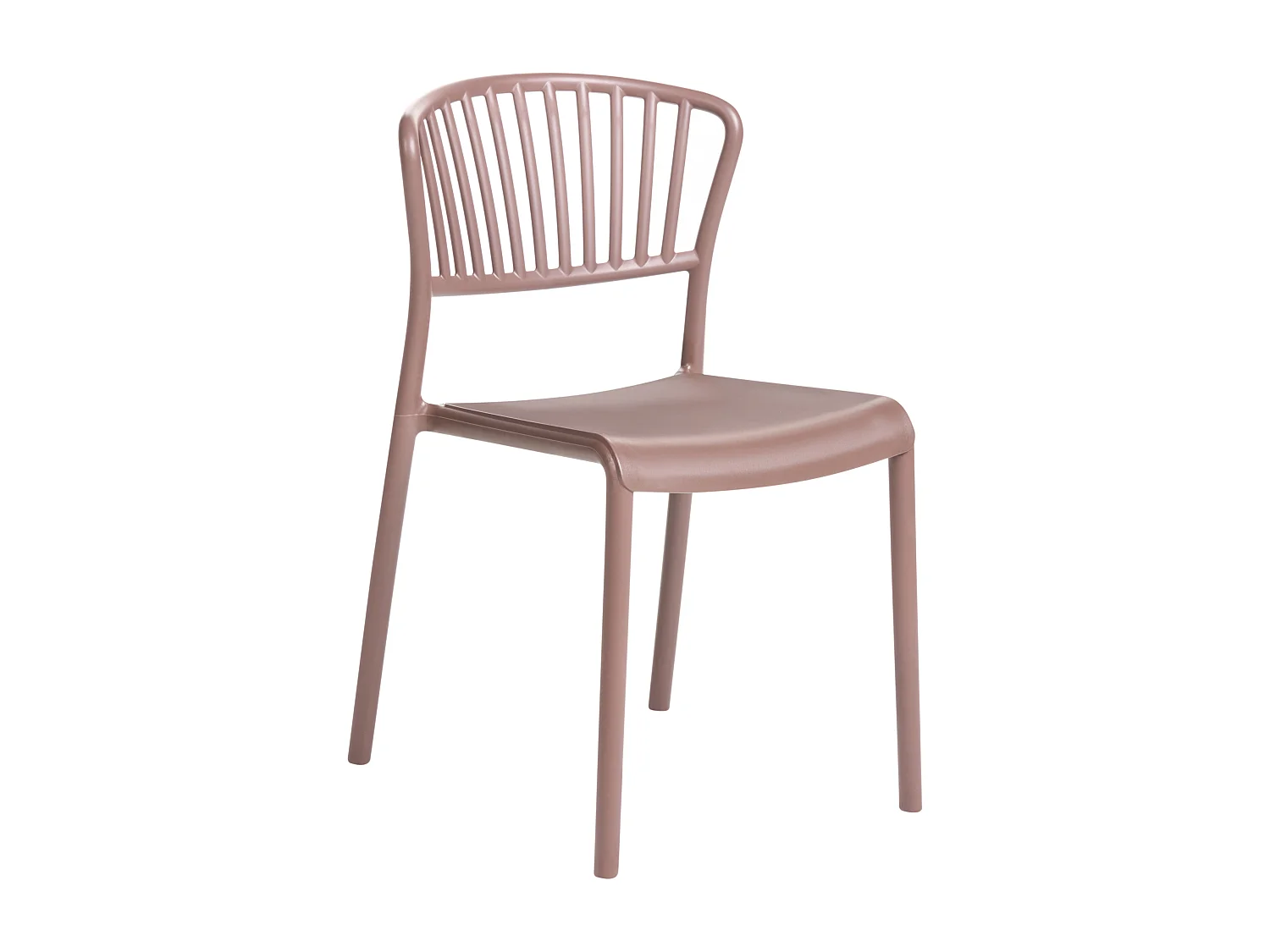 Lot de 4 chaises de jardin GELA Marron