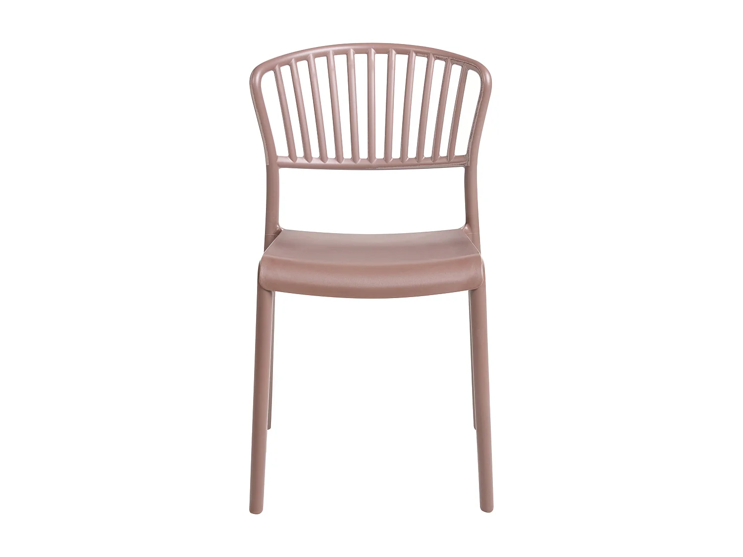 Lot de 4 chaises de jardin GELA Marron