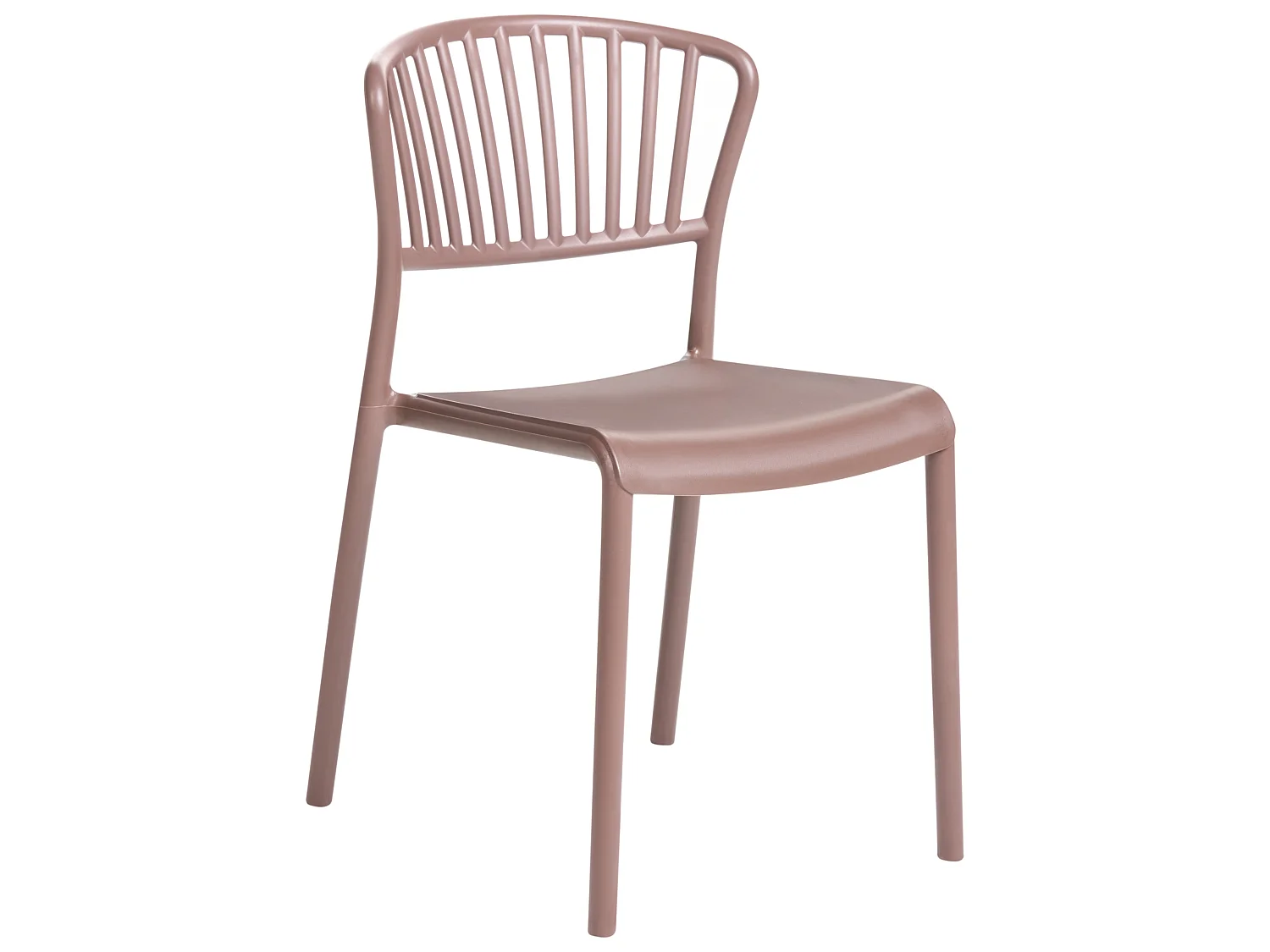 Lot de 4 chaises de jardin GELA Marron