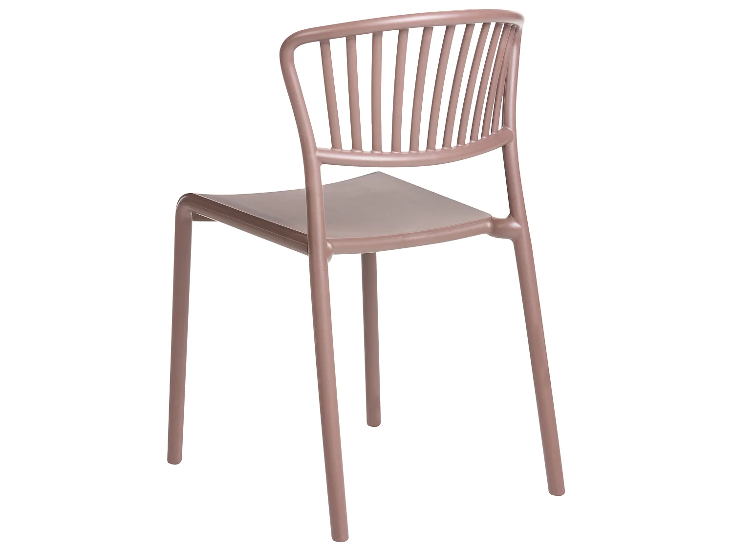 Lot de 4 chaises de jardin GELA Marron