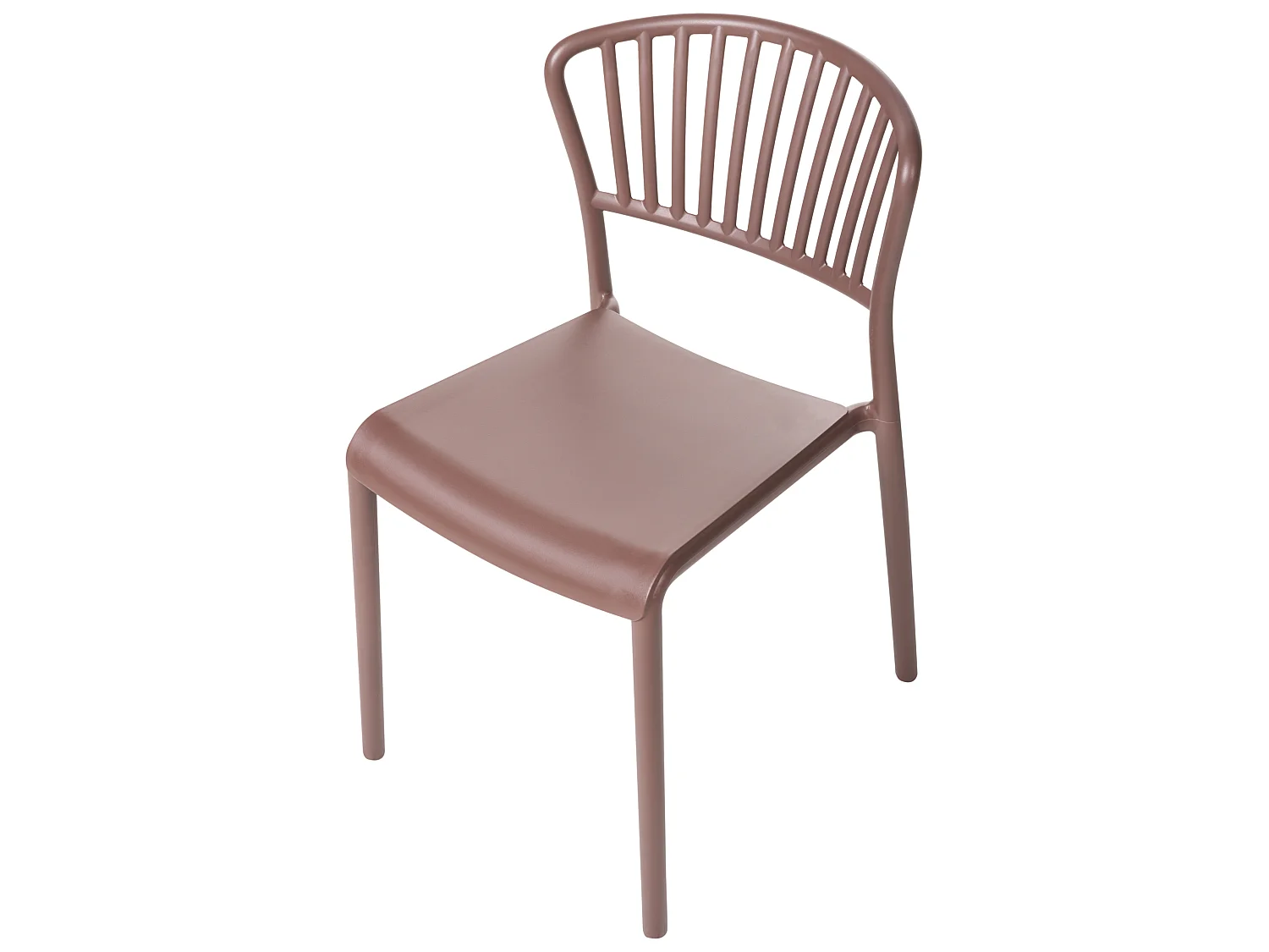 Lot de 4 chaises de jardin GELA Marron