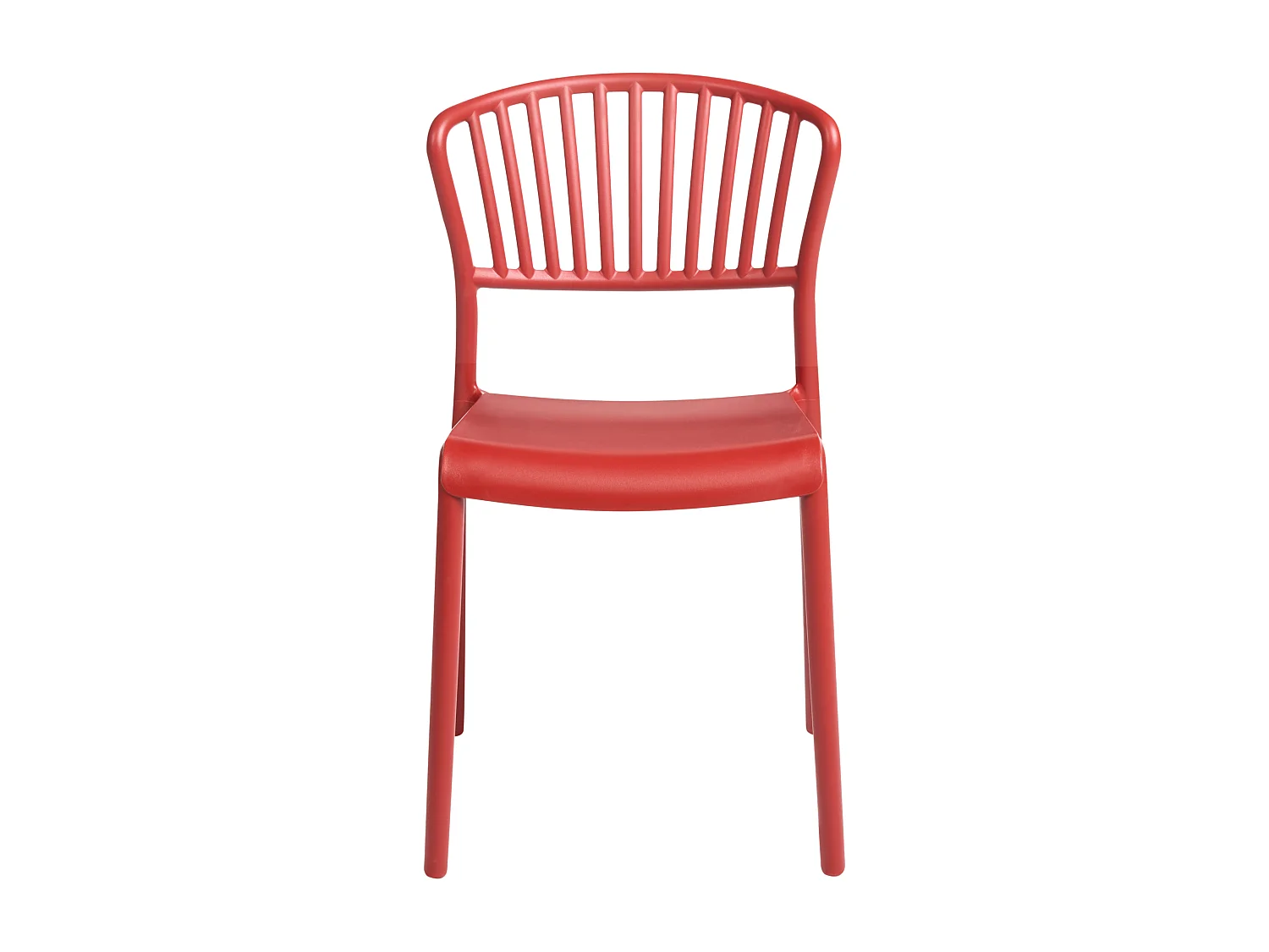 Lot de 4 chaises de jardin GELA Rouge