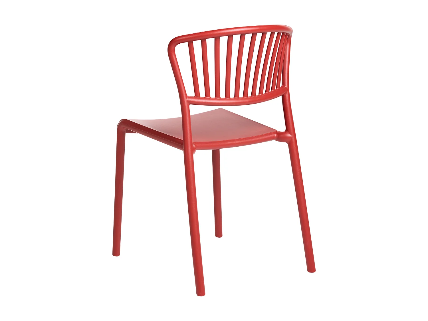 Lot de 4 chaises de jardin GELA Rouge