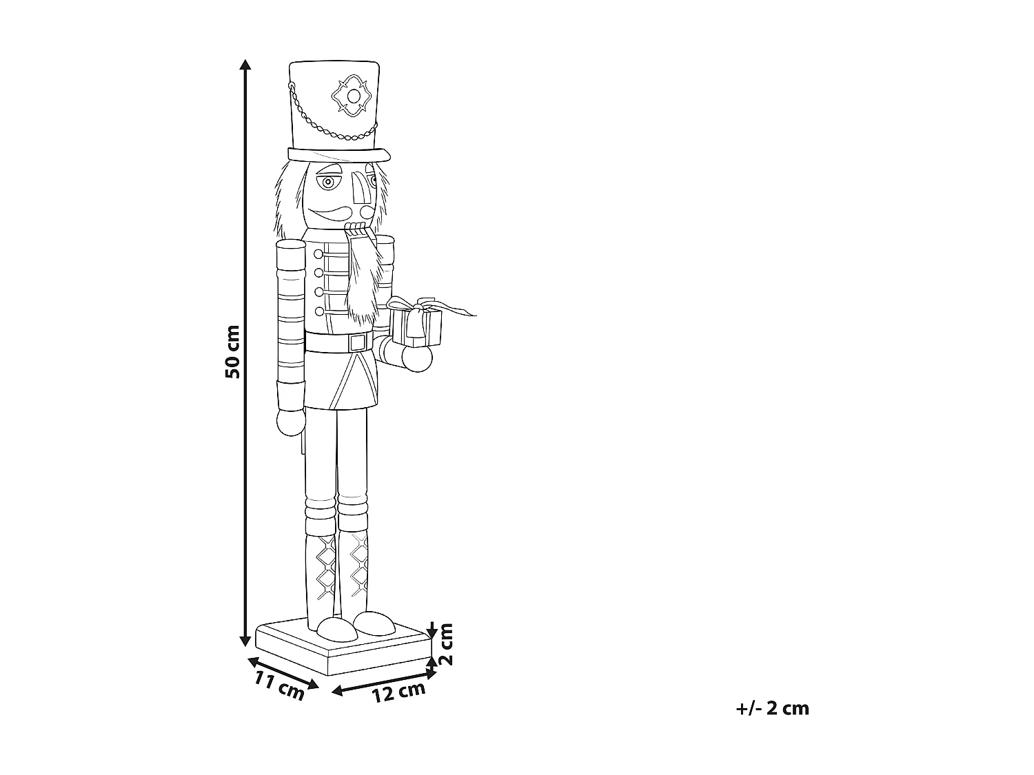 Accessoire Décoratif RODSJON Casse-noisette 50 cm Rouge