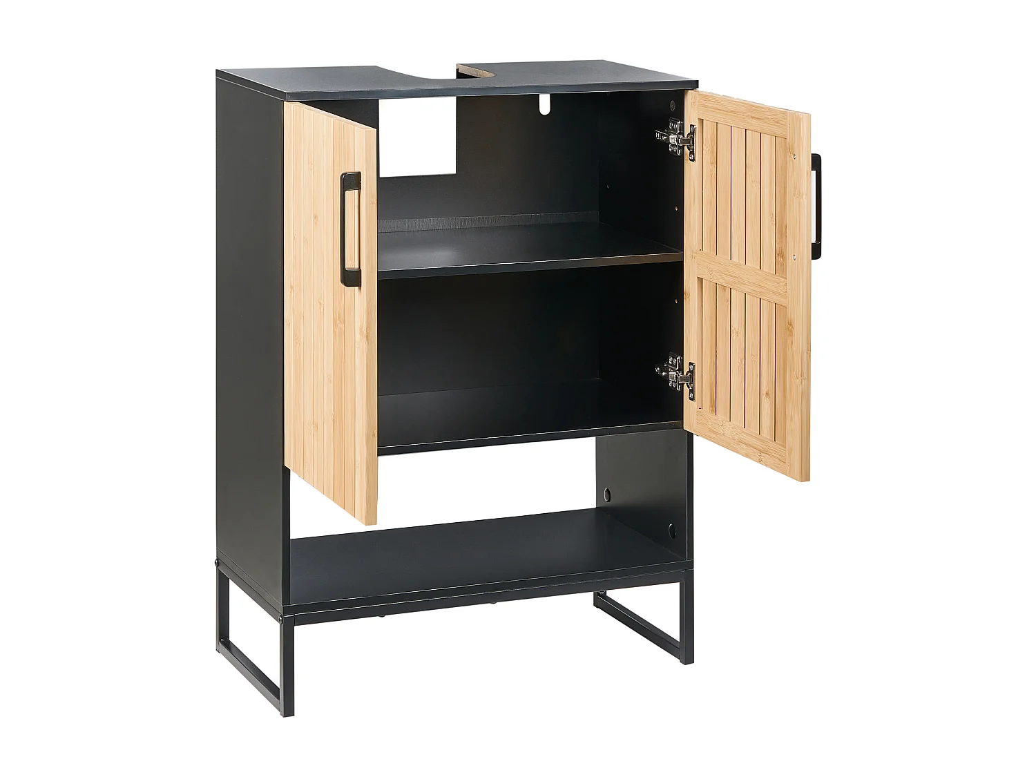 Meuble-lavabo MISCANTI Bambou 60 cm Marron clair