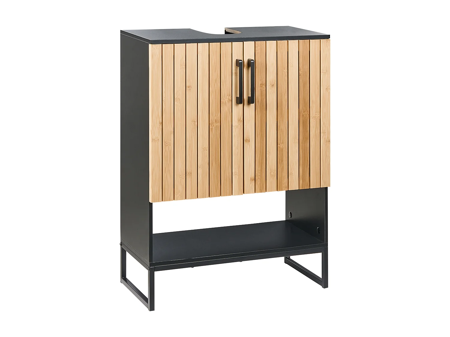Meuble-lavabo MISCANTI Bambou 60 cm Marron clair