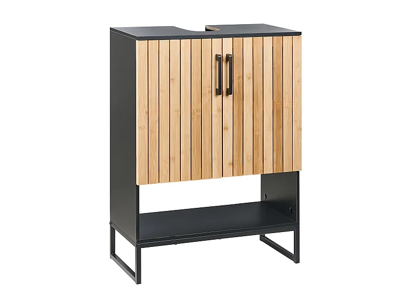 Meuble-lavabo MISCANTI Bambou 60 cm Marron clair