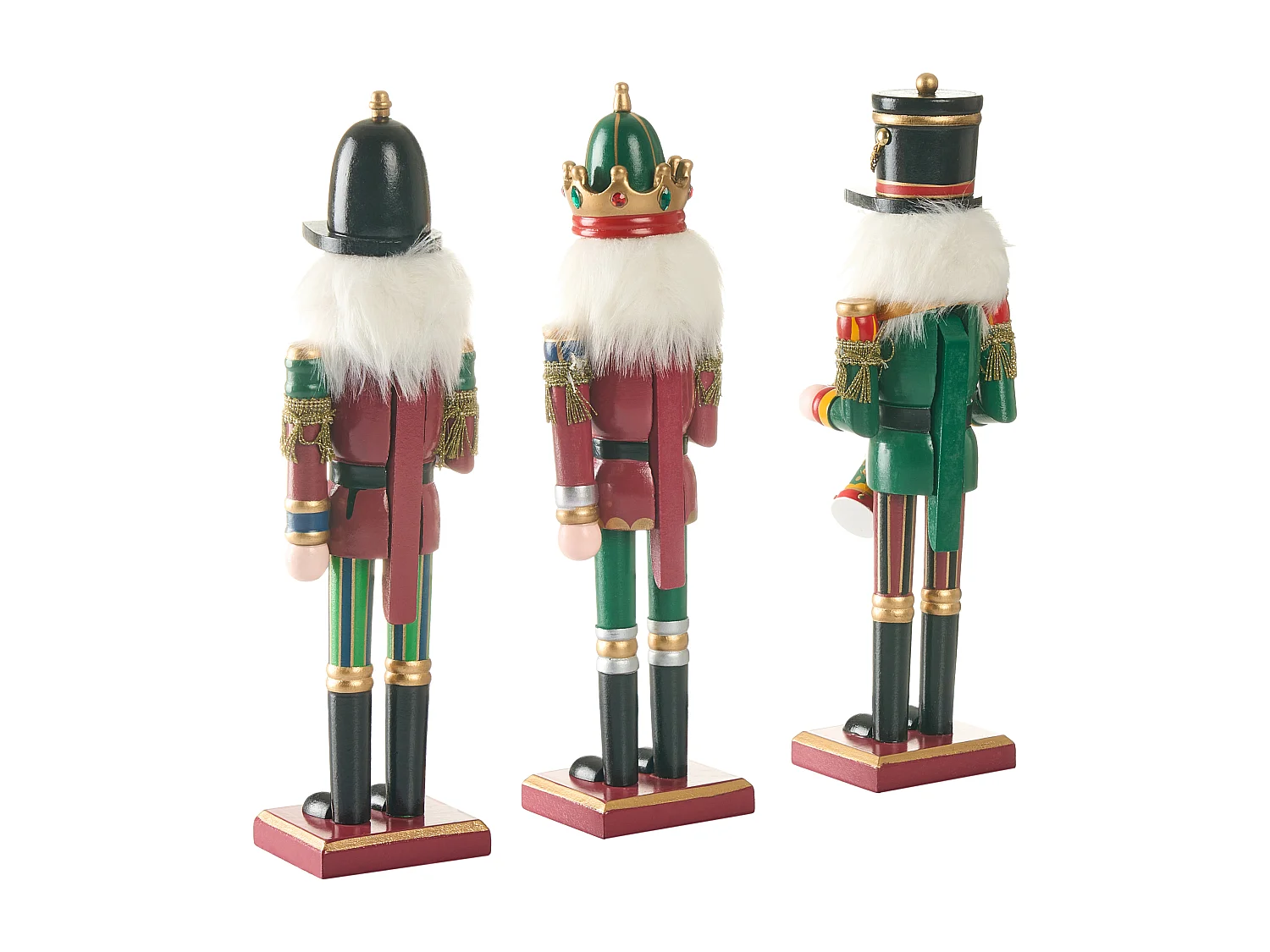 Lot de 3 figurines LJUSNAN Casse-noisette 30 cm Vert foncé
