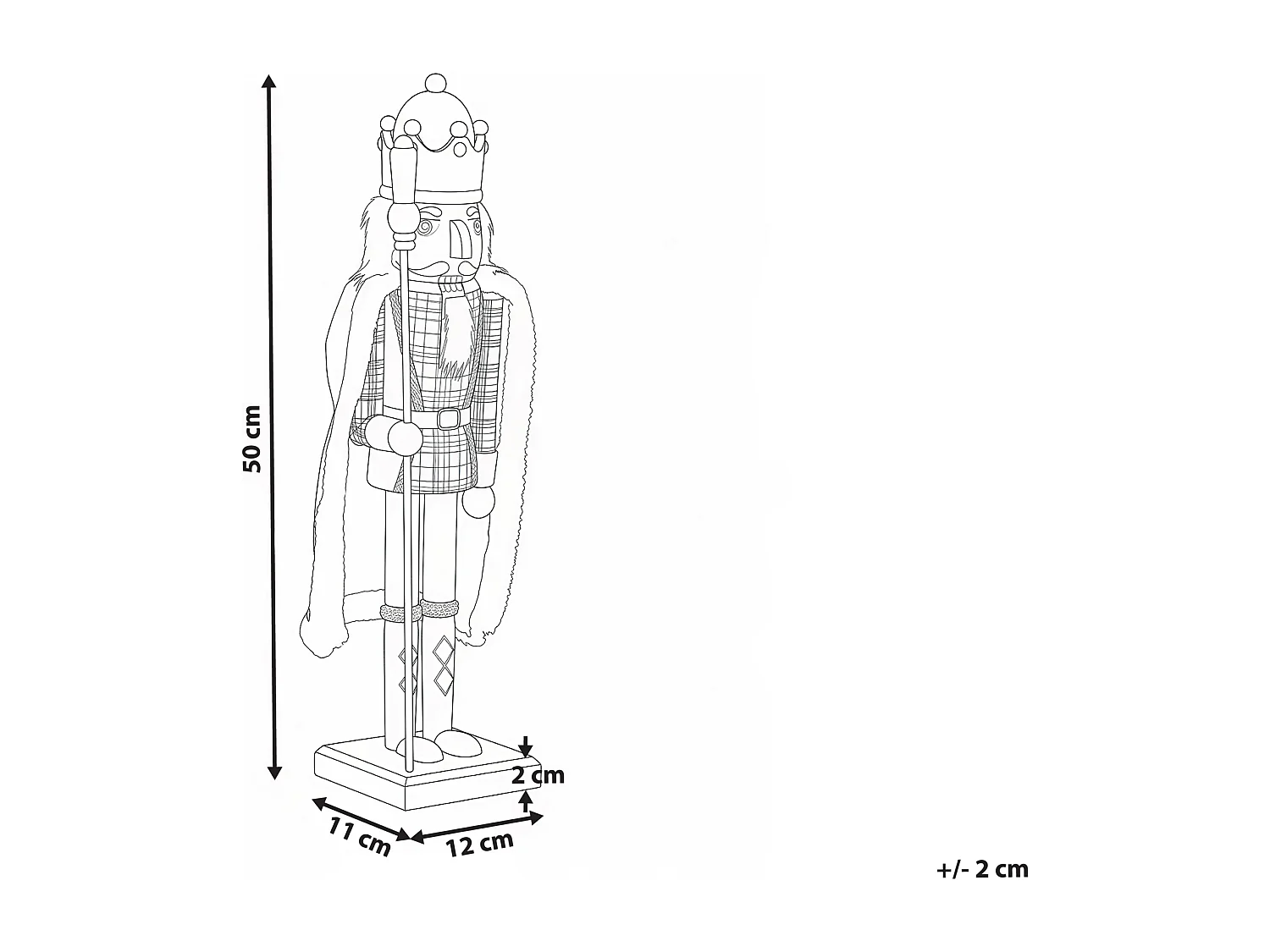 Accessoire Décoratif HALLSJON Casse-noisette 50 cm Rouge/vert