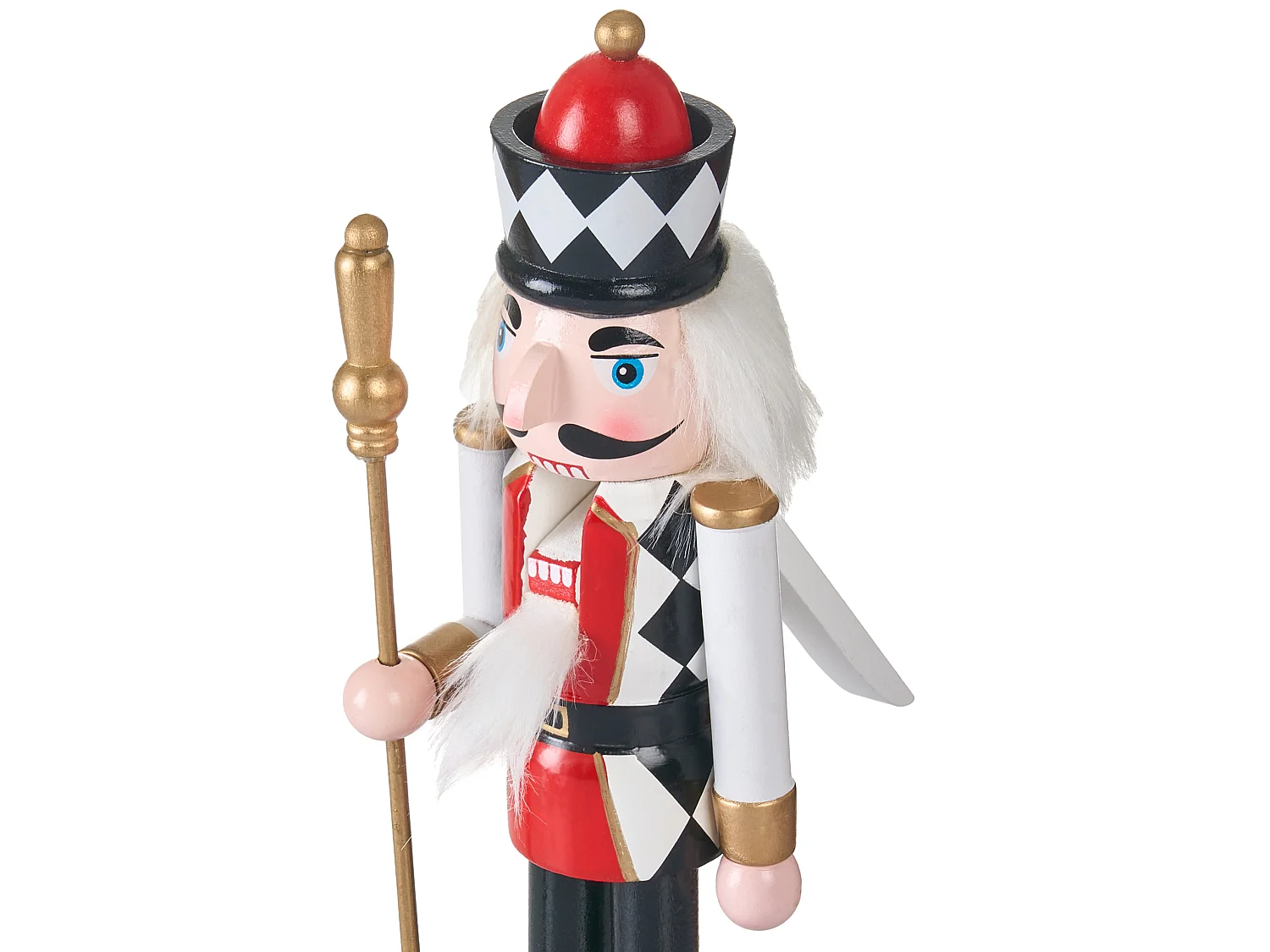 Set of 3 Figurines RICKLEAN Nutcracker 30 cm Red/ White