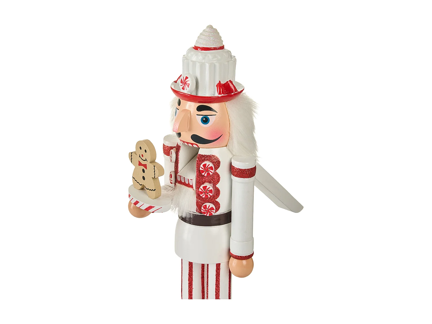 Lot de 2 figurines BODSJON Casse-noisette 35 cm Rouge/blanc