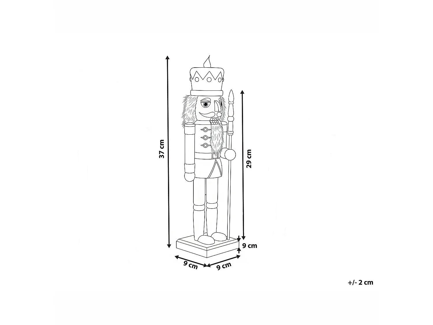 Figurine LJUNGAN Nutcracker 37 cm White