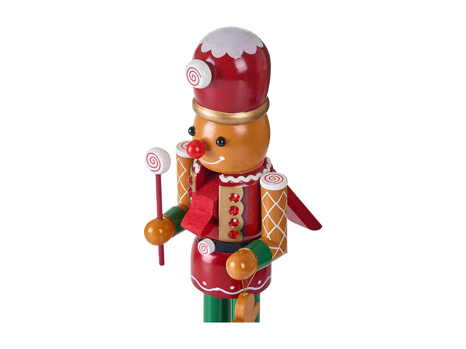 Lot de 2 figurines GRANSJON Casse-noisette 35 cm Orange