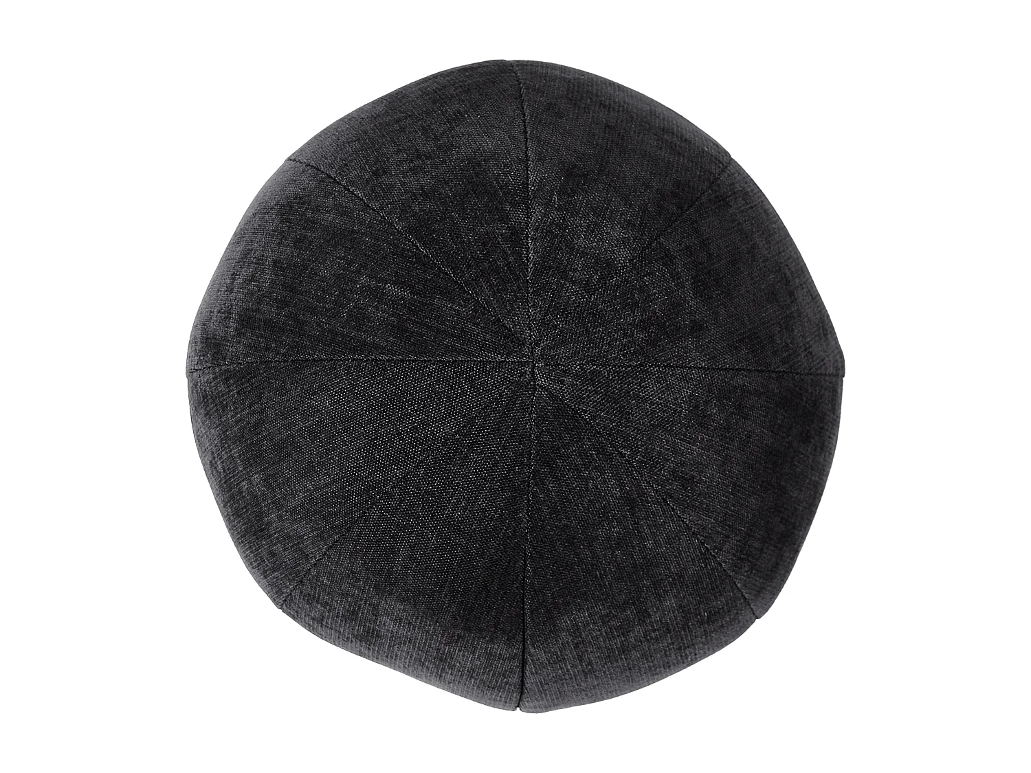 Canapé 3 places LEIREN Tissu chenille Noir