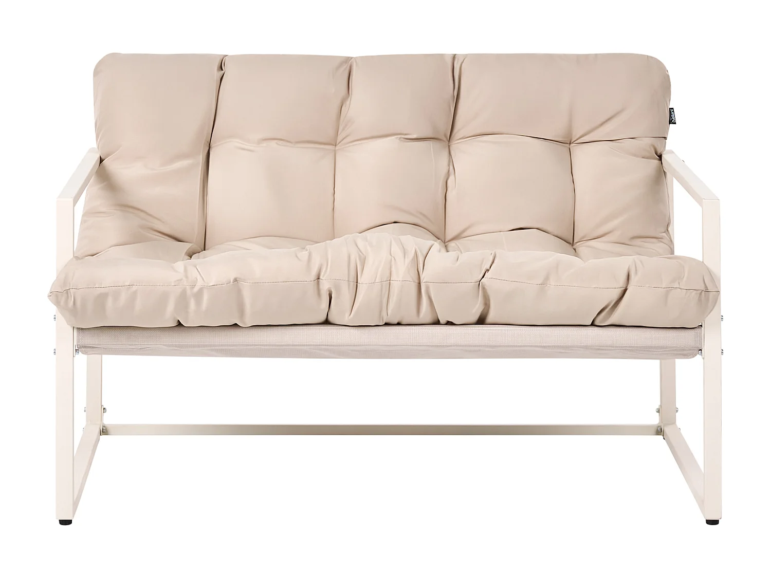 Ensemble de salon de jardin avec table 4 places GARDA Métal Beige