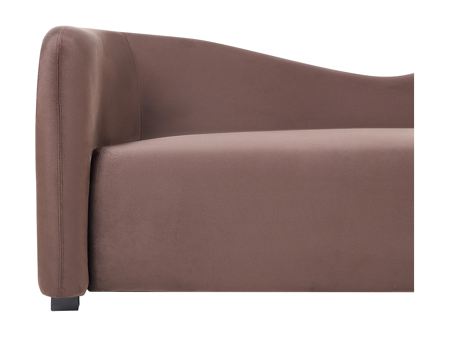 Canapé 3 places VELTADA Velours Marron foncé