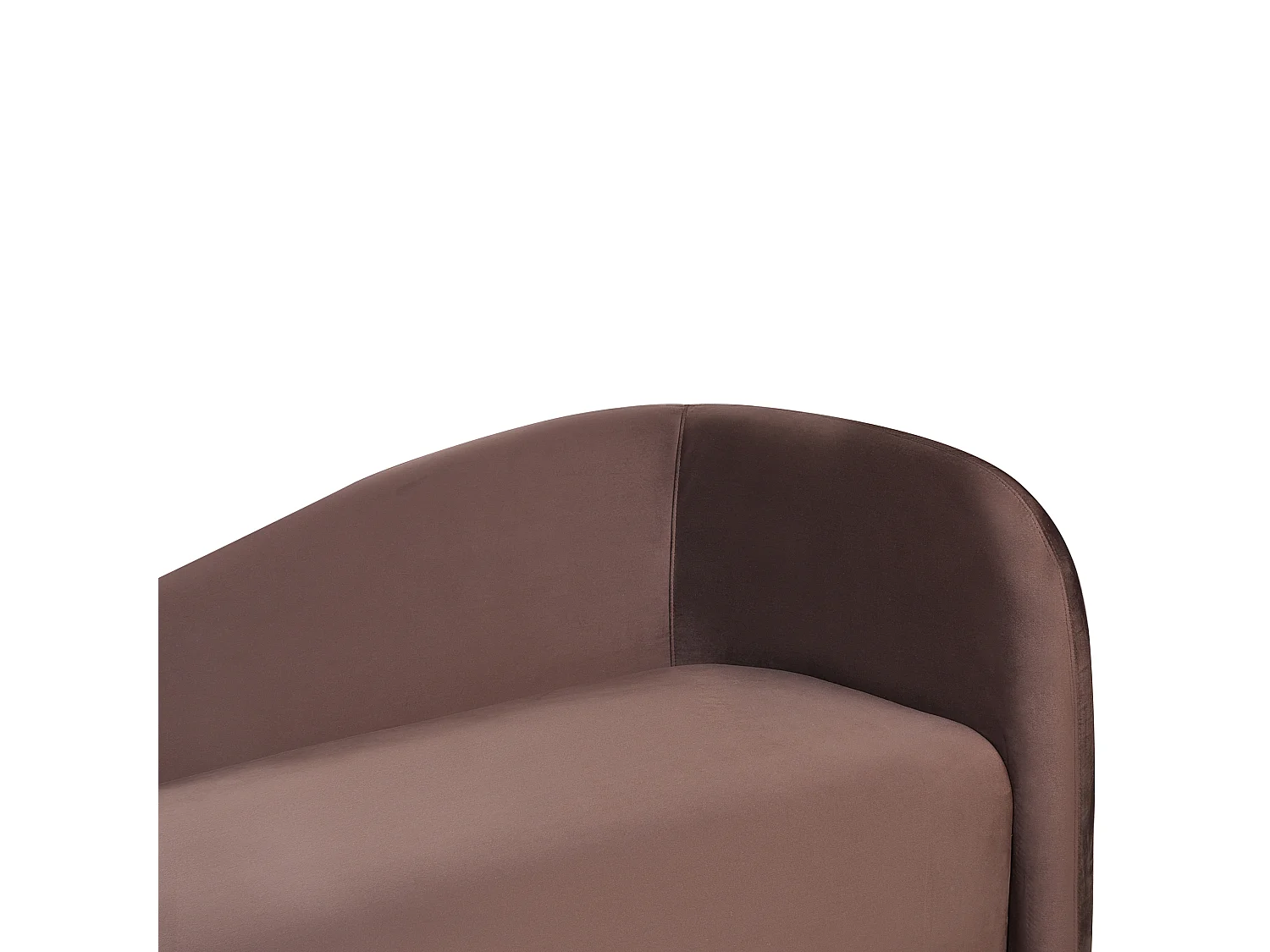 Canapé 3 places VELTADA Velours Marron foncé