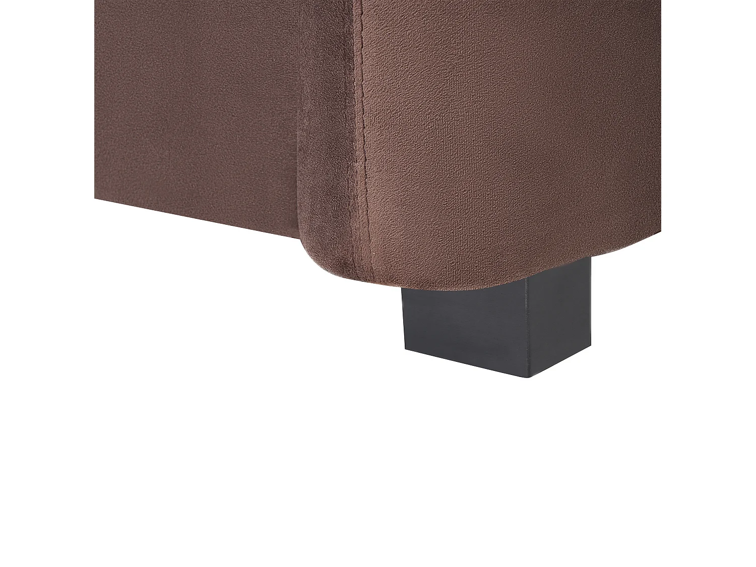 Canapé 3 places VELTADA Velours Marron foncé