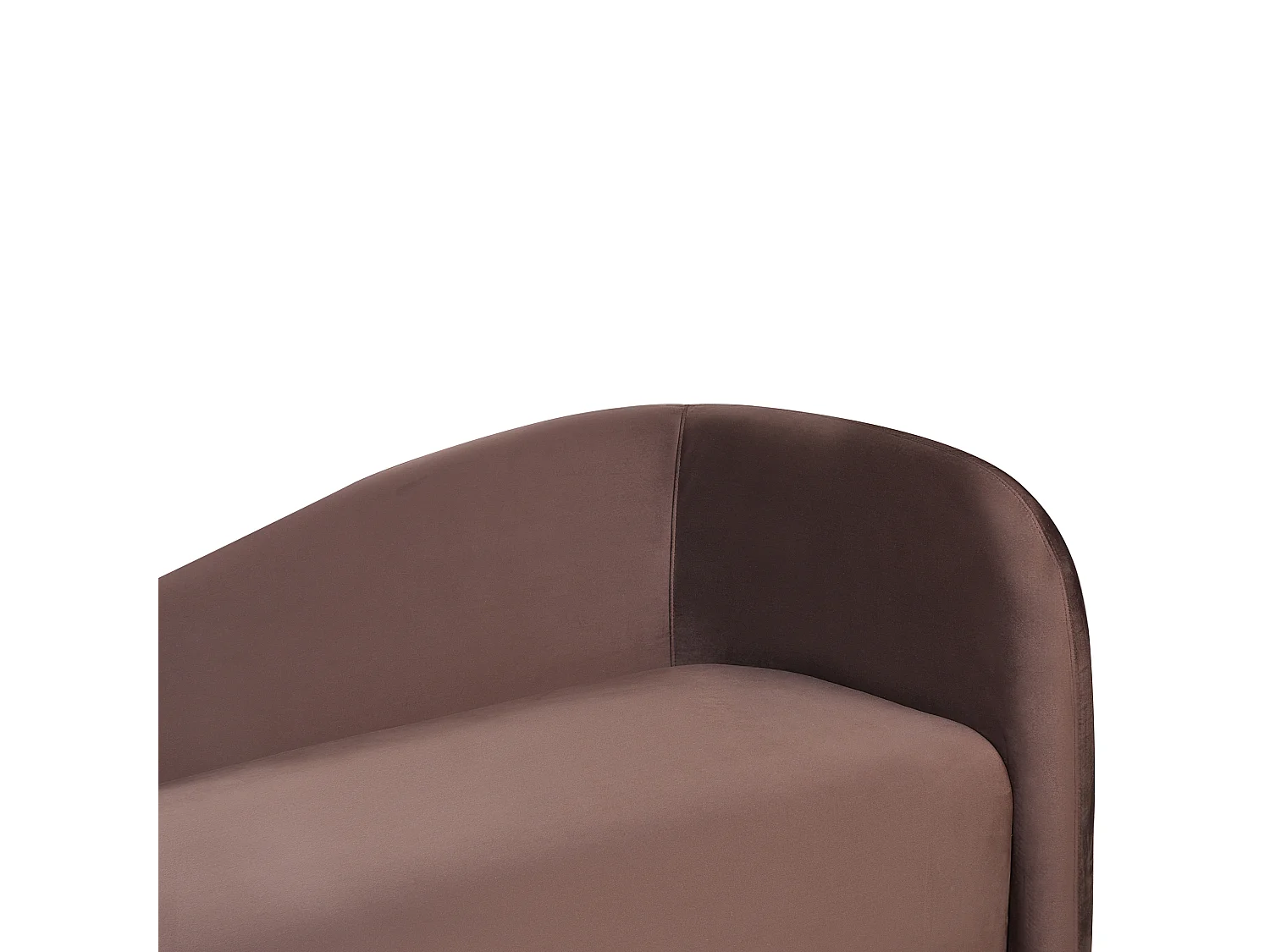 Canapé 3 places VELTADA Velours Marron foncé