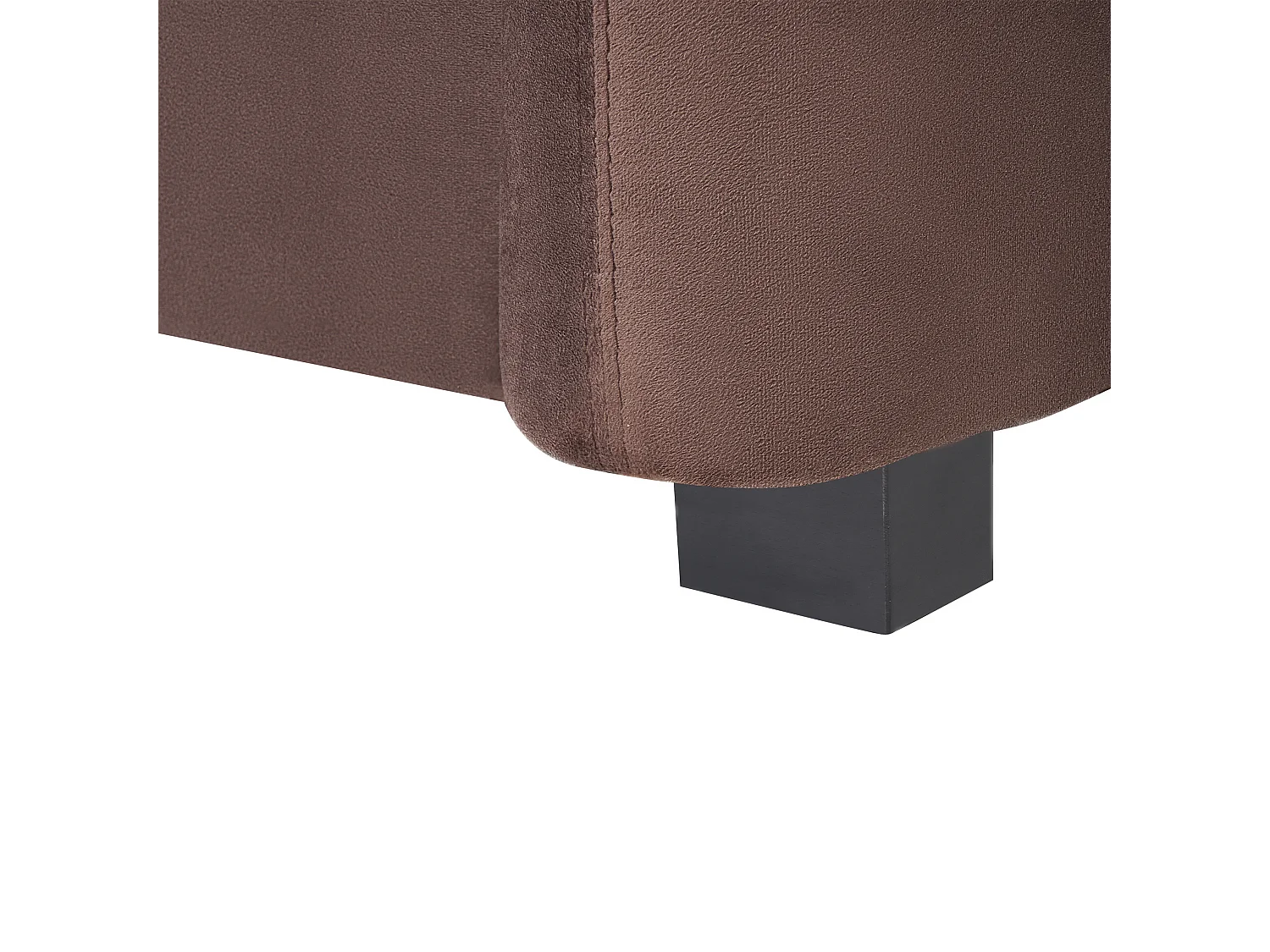 Canapé 3 places VELTADA Velours Marron foncé