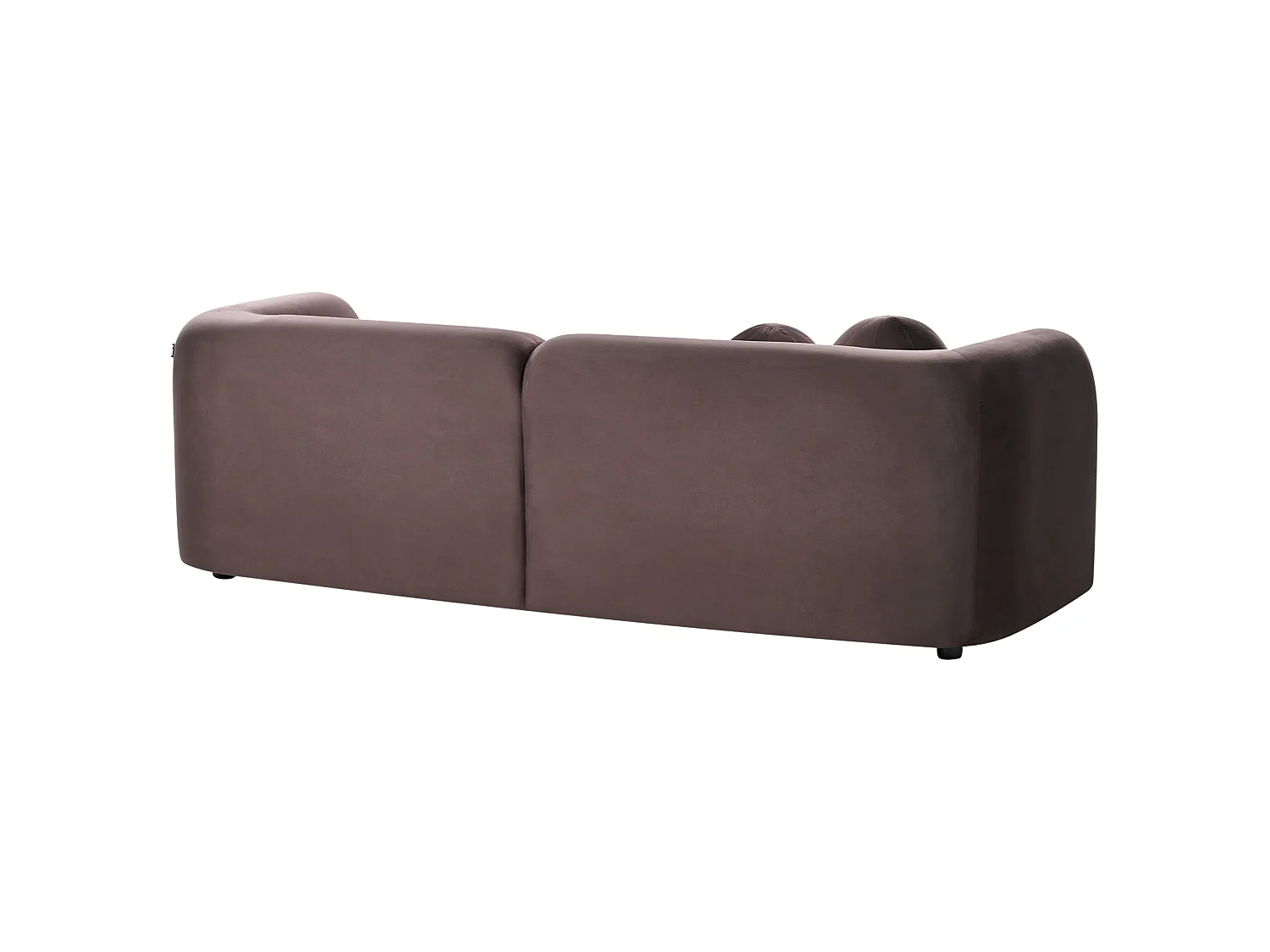 Sofa 3 Seater LEIREN Velvet Dark Brown
