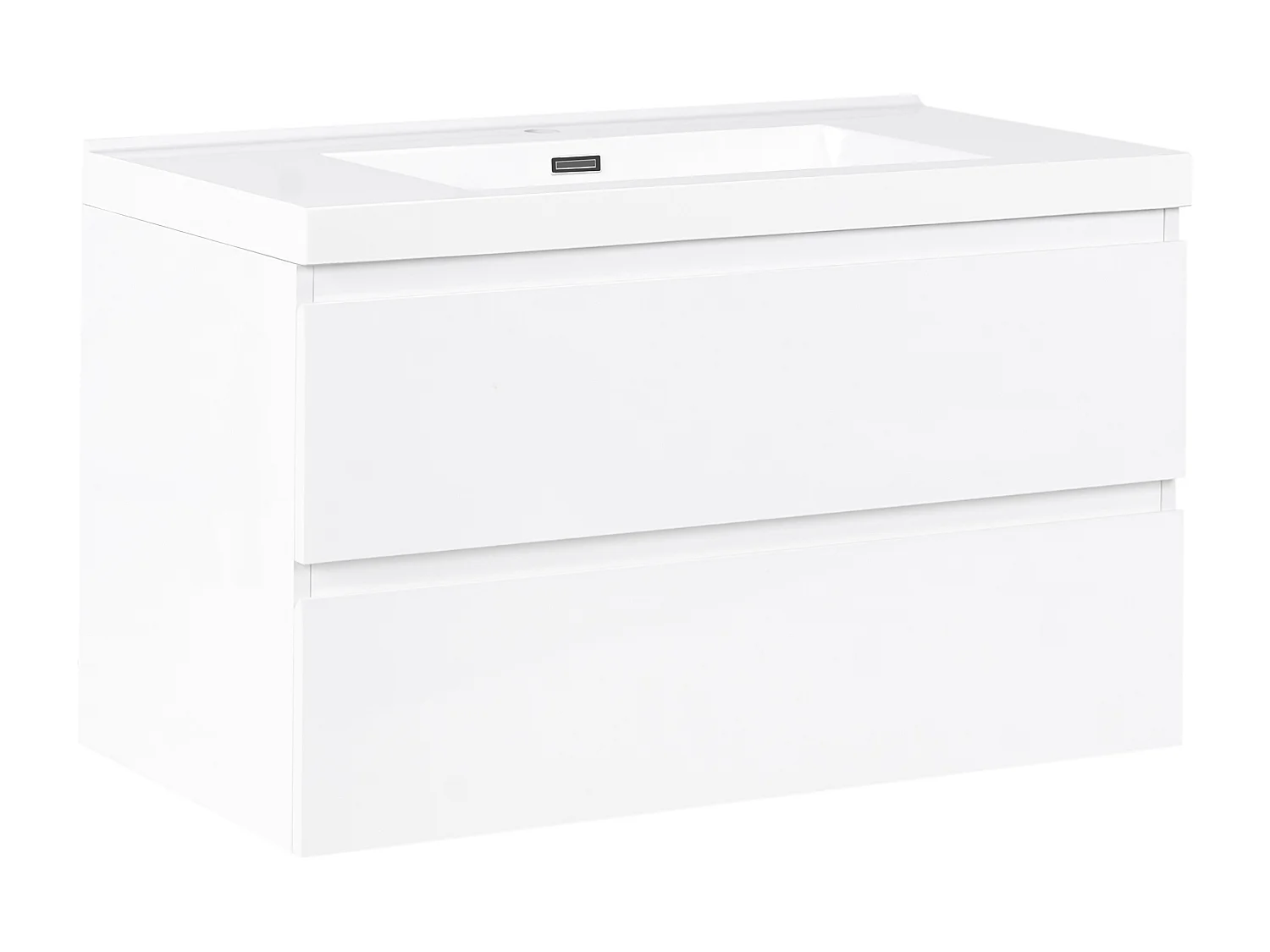 Meuble-lavabo mural avec vasque TOTA 90 cm Blanc