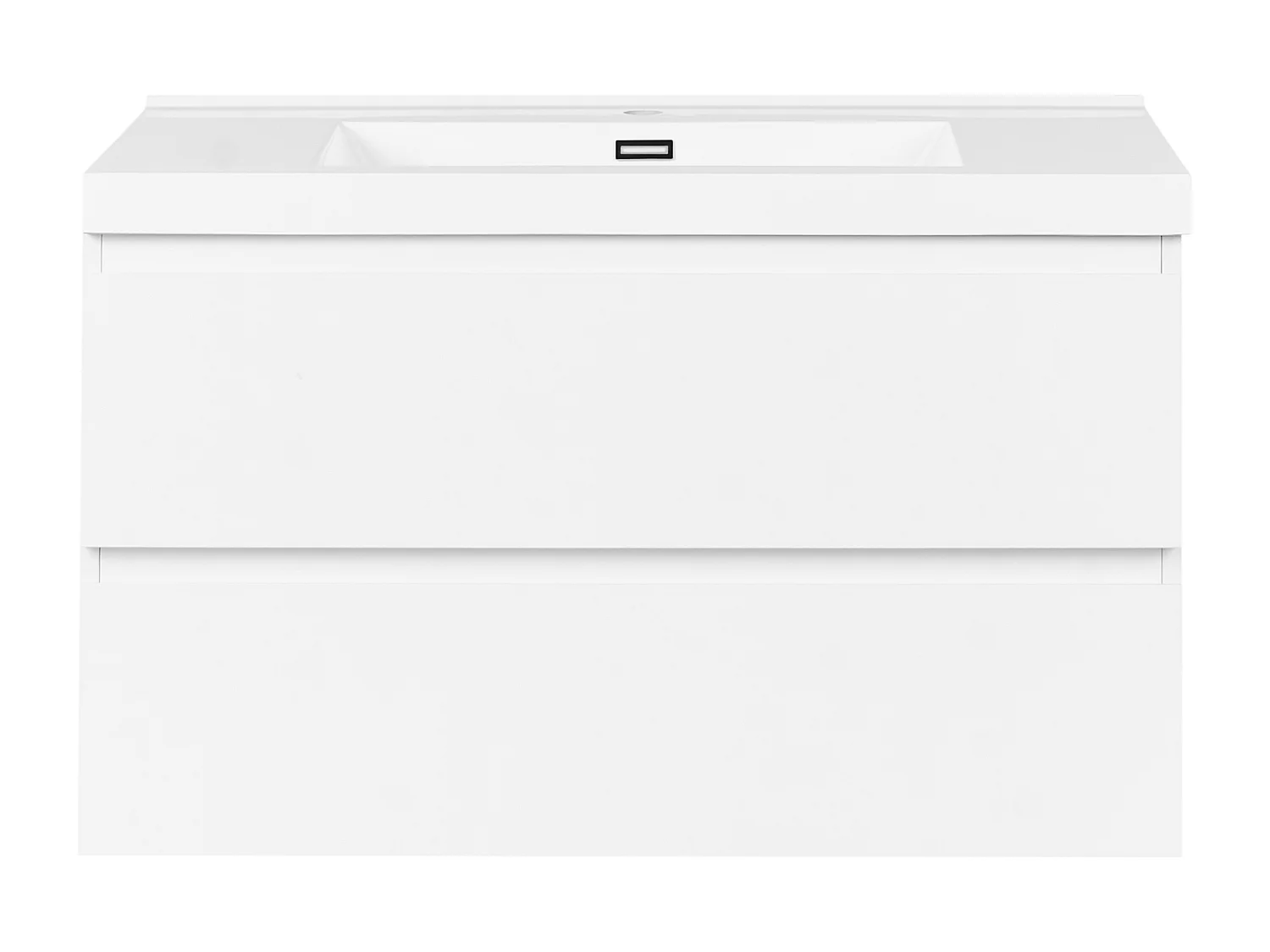 Meuble-lavabo mural avec vasque TOTA 90 cm Blanc