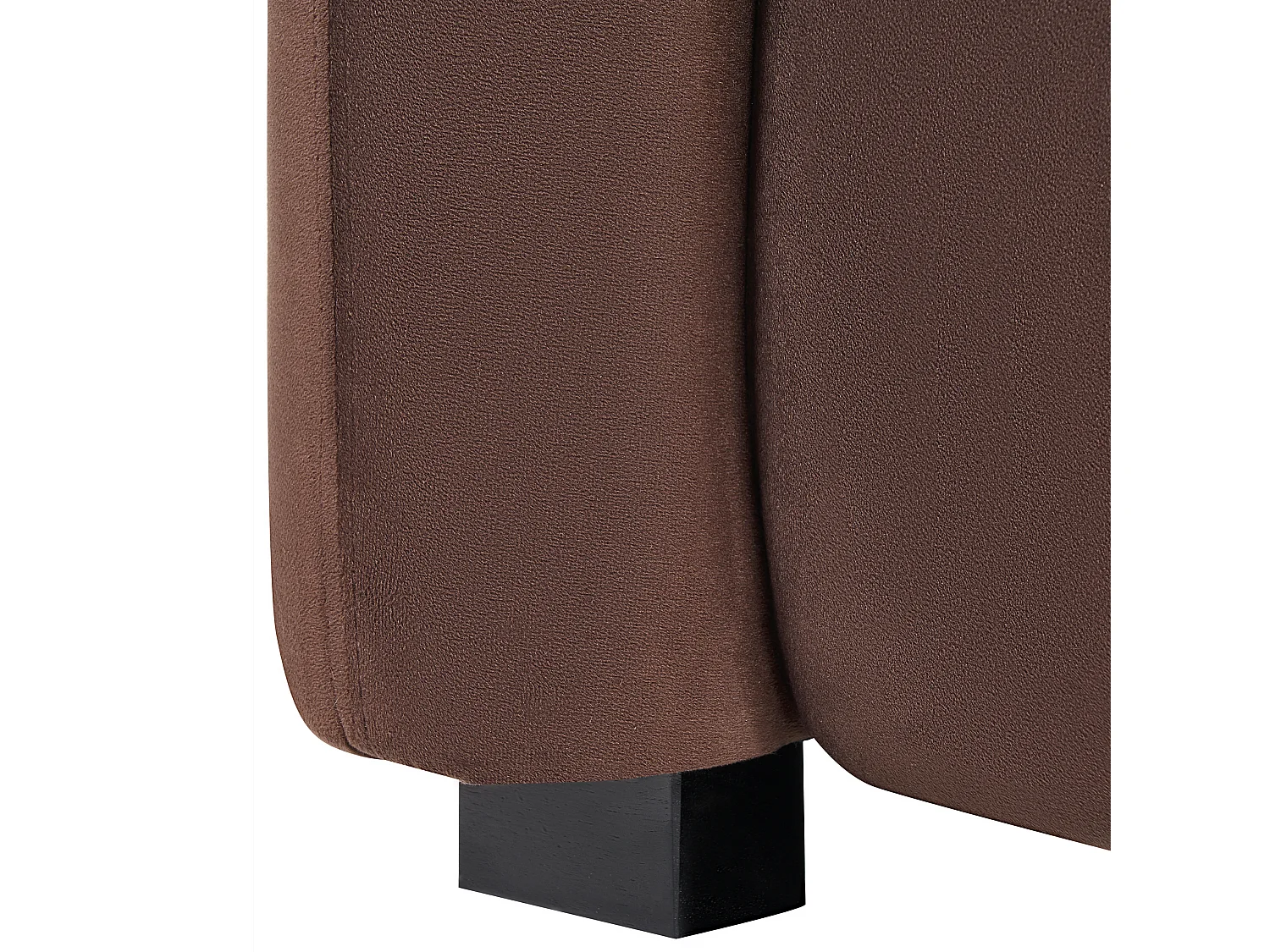 Fauteuil VELTADA Velours Marron foncé