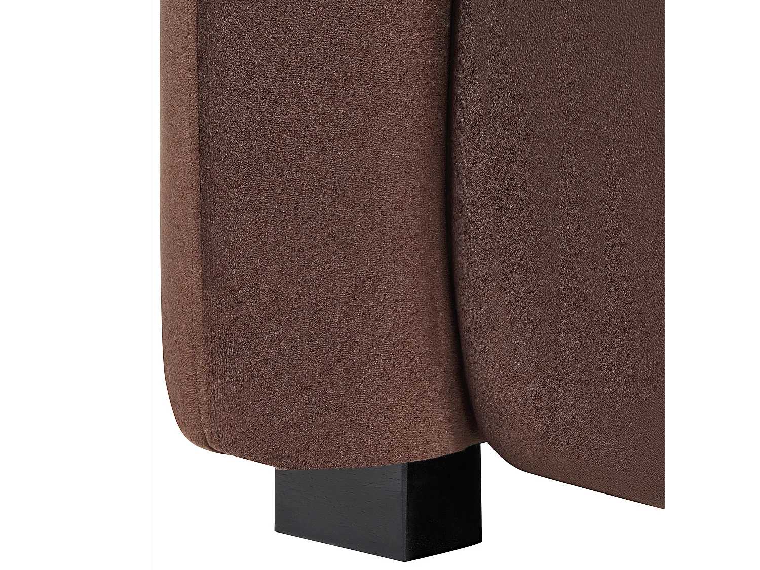 Fauteuil VELTADA Velours Marron foncé