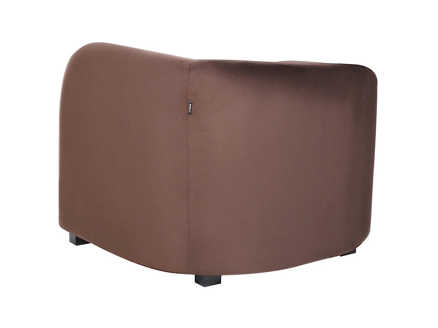 Fauteuil VELTADA Velours Marron foncé