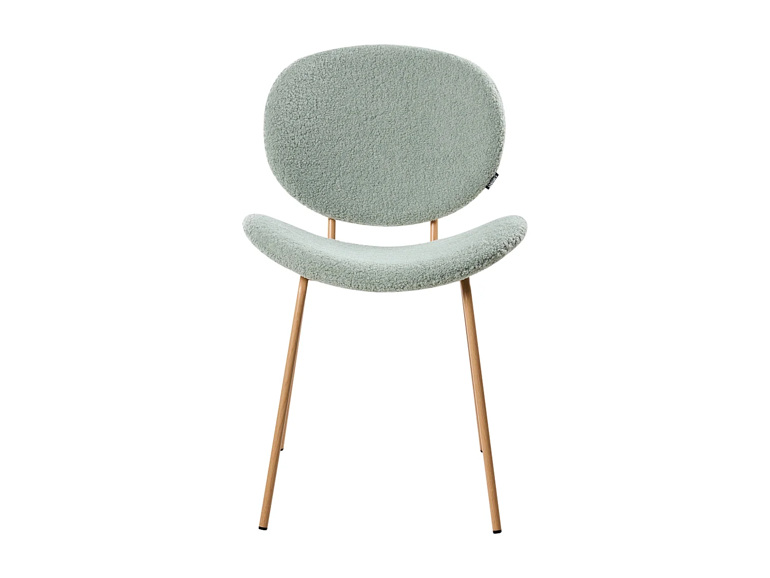 Lot de 2 chaises de salle à manger LUANA Bouclé Vert clair