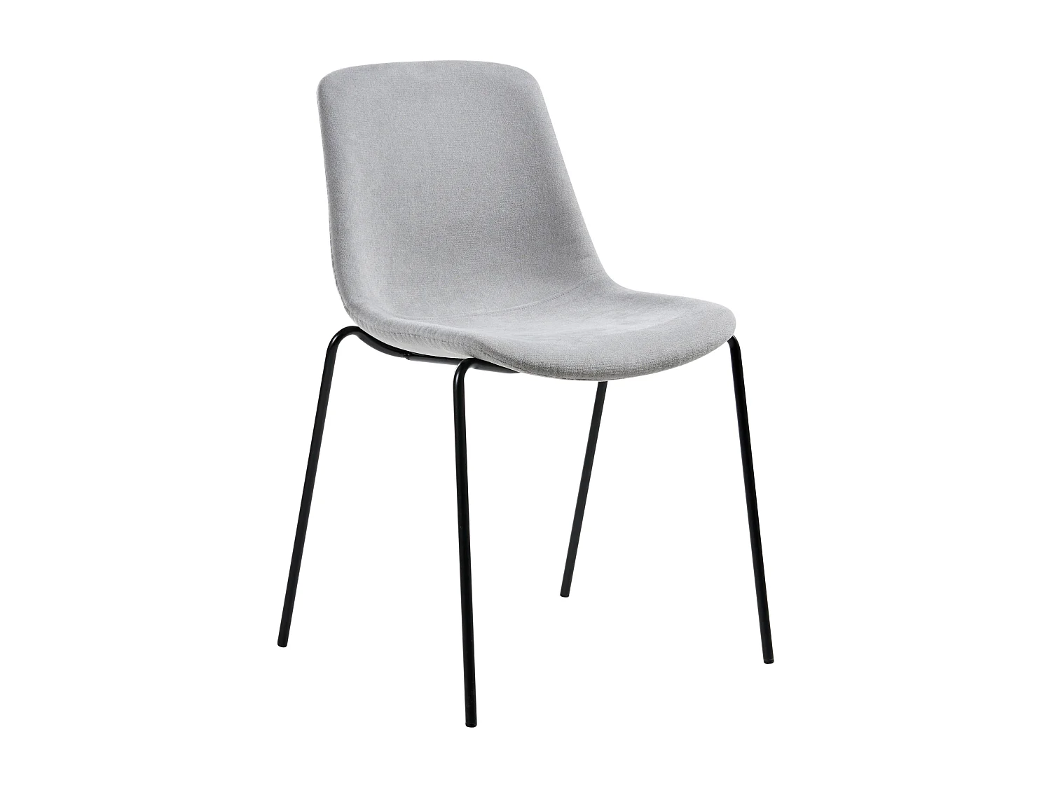 Lot de 4 chaises de salle à manger TILLER Gris