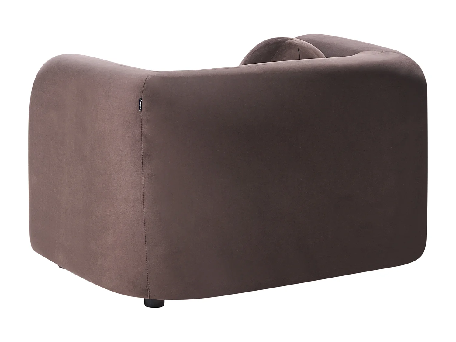 Fauteuil LEIREN Velours Marron foncé