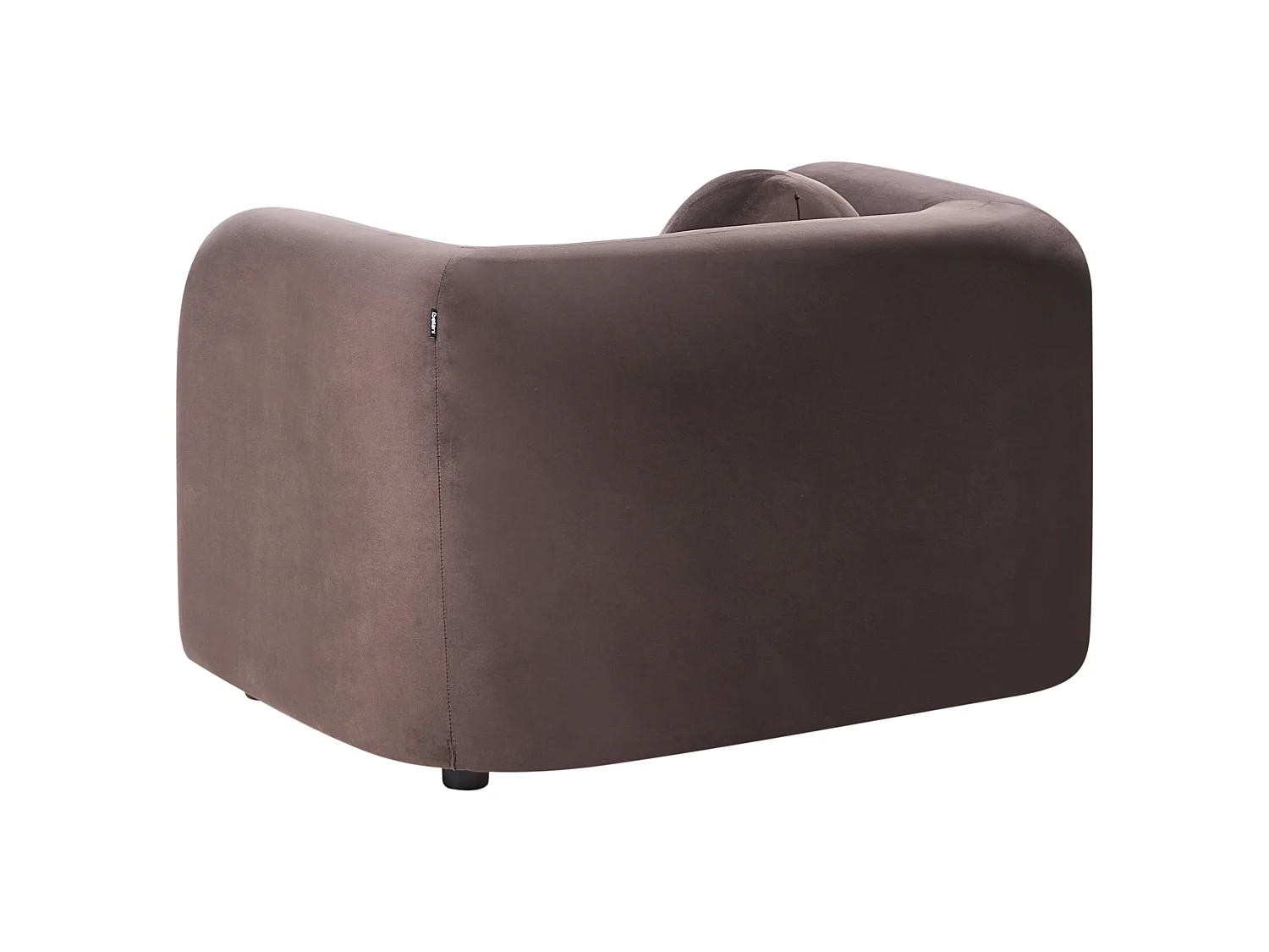 Fauteuil LEIREN Velours Marron foncé