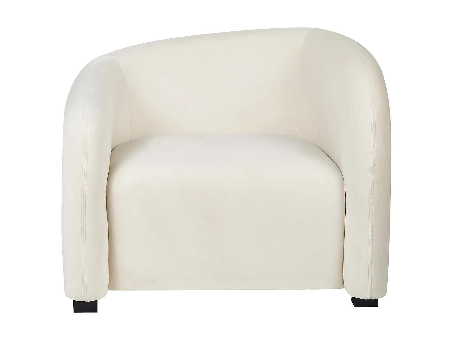 Armchair VELTADA Velvet Off-White