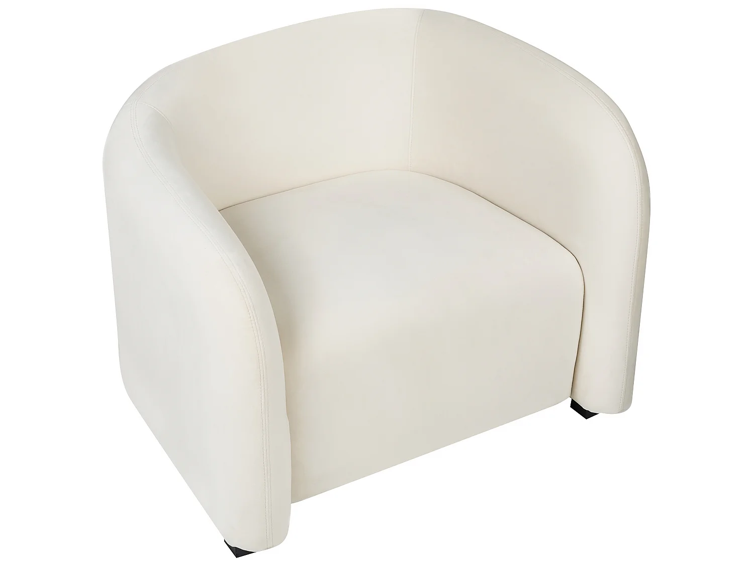 Armchair VELTADA Velvet Off-White