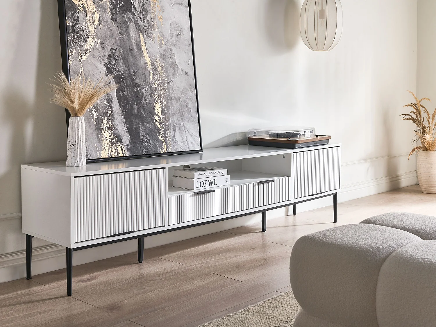 Meuble TV LEDUC Blanc