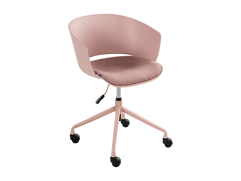 Chaise de bureau GLEEFUL Tissu Rose