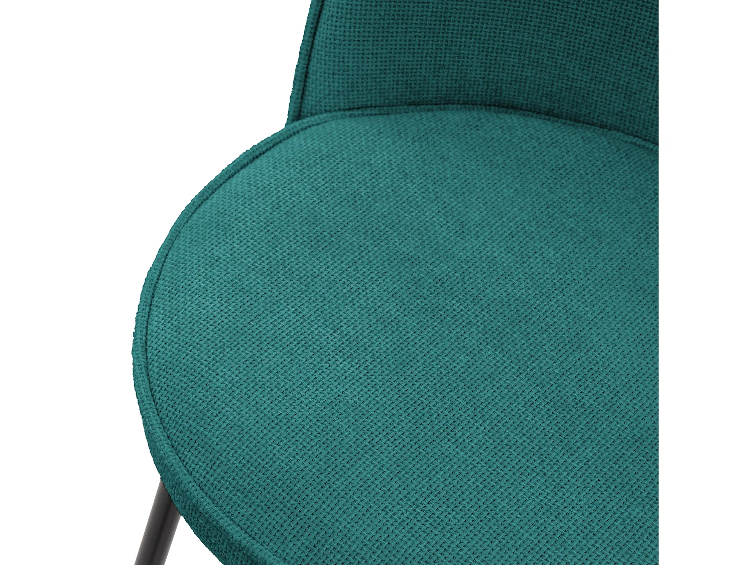 ML-Design Set di 4 sgabelli da bar verde petrolio, in tessuto, con schienale e poggiapiedi, sedia alta per cucina, sgabello da bistrot o bancone