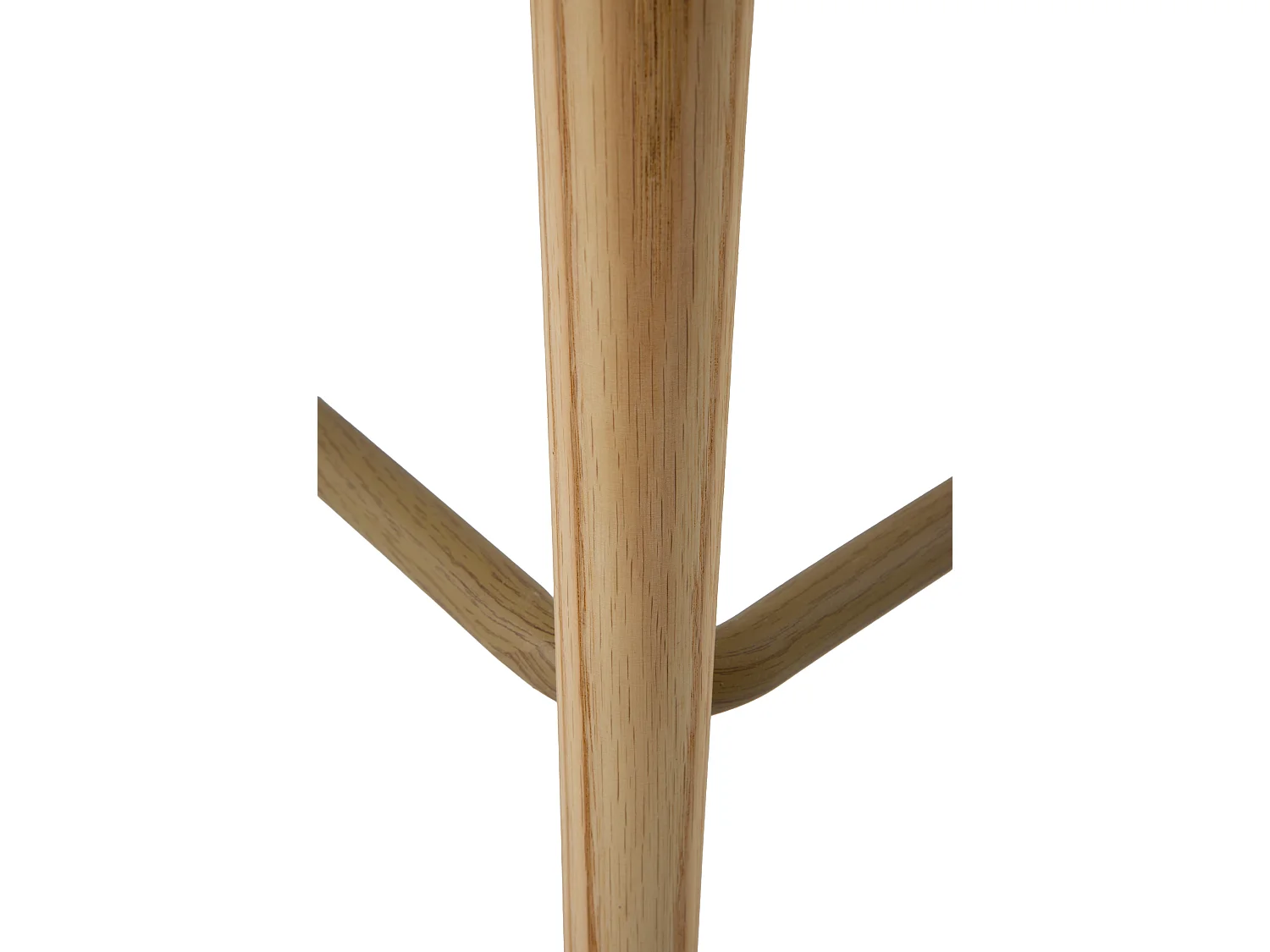 Pack 2 sgabelli in legno di rovere  rivestiti in bianco