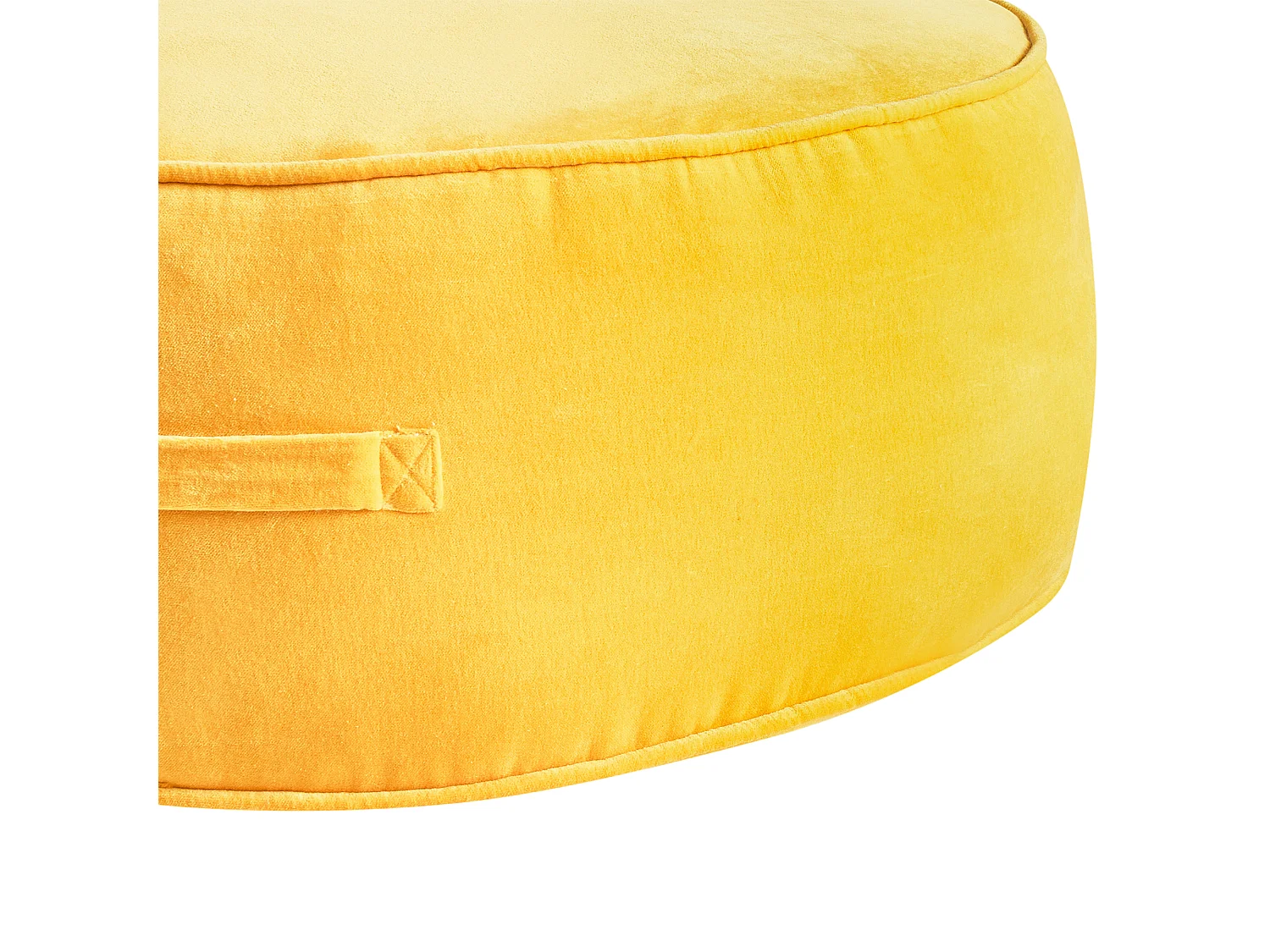 Pouf YULLE Velours Jaune