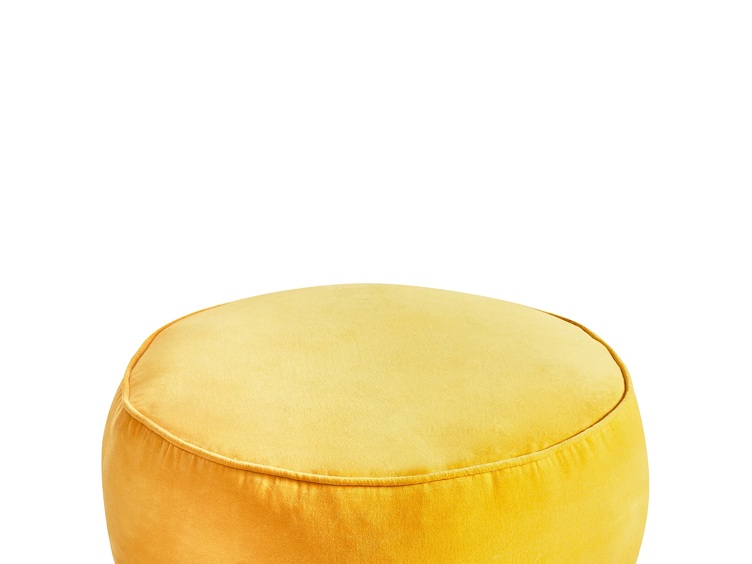 Pouf YULLE Velours Jaune