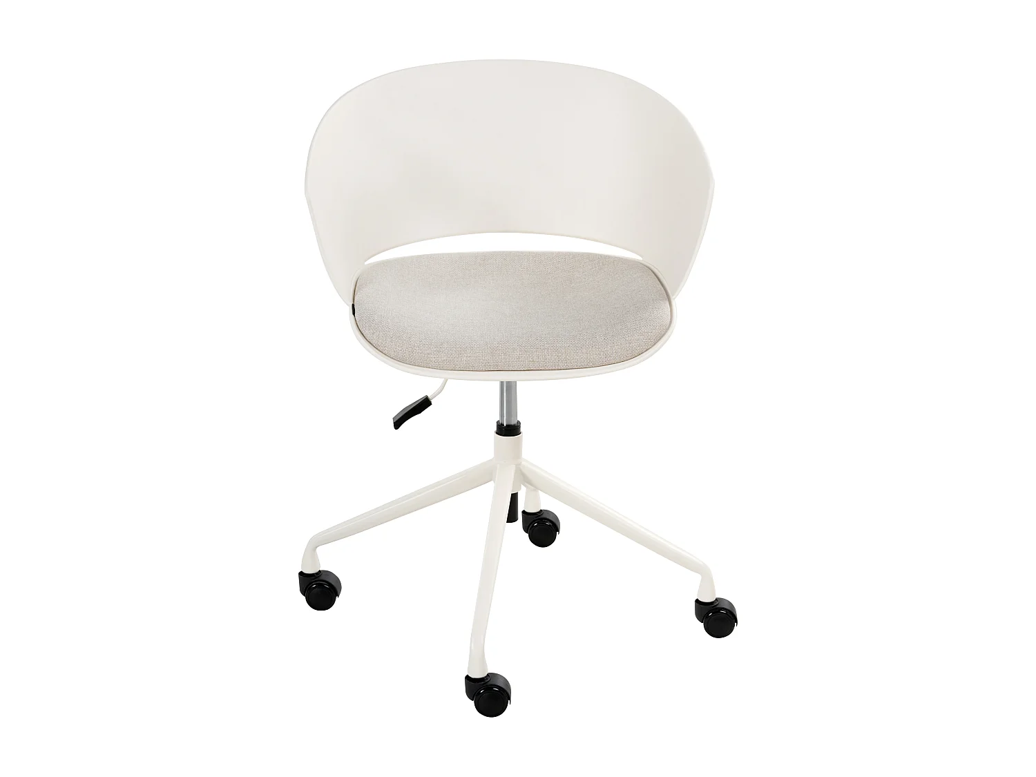 Chaise de bureau GLEEFUL Tissu Blanc cassé