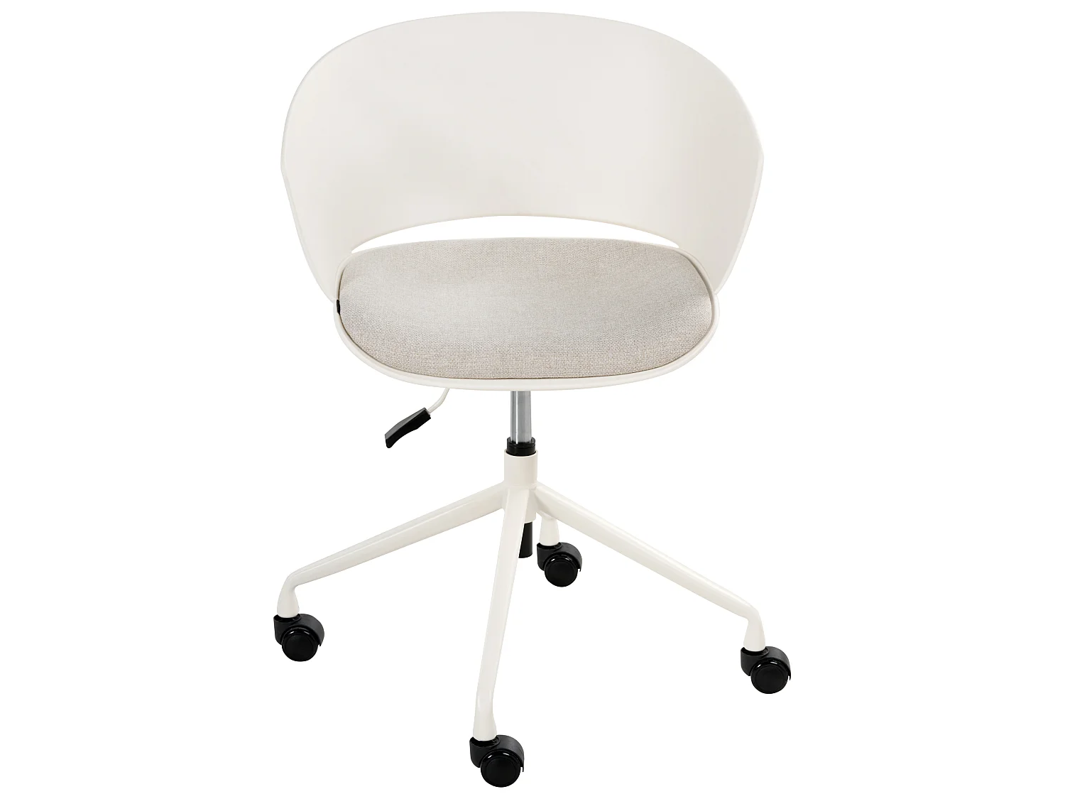 Chaise de bureau GLEEFUL Tissu Blanc cassé