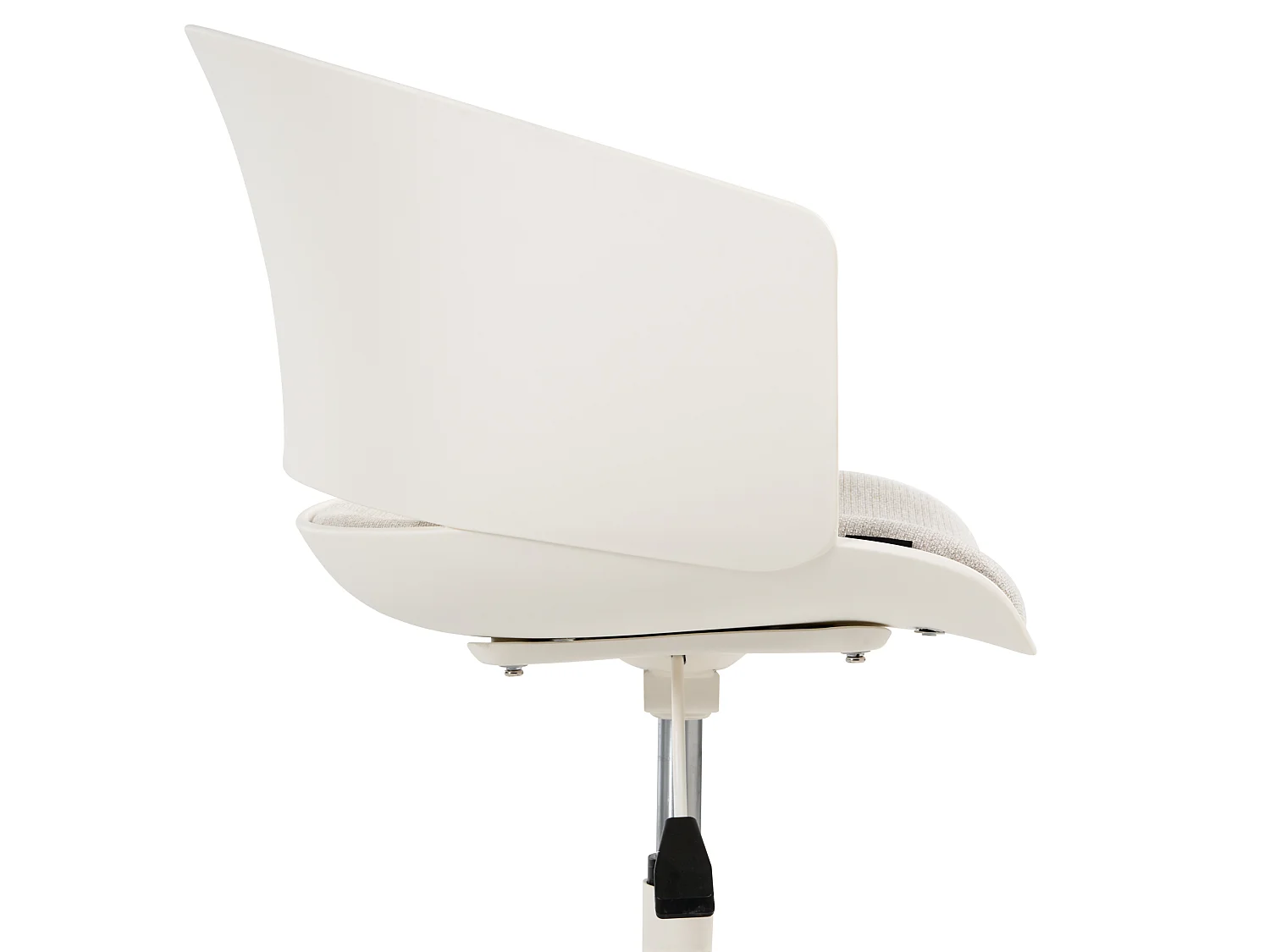 Chaise de bureau GLEEFUL Tissu Blanc cassé