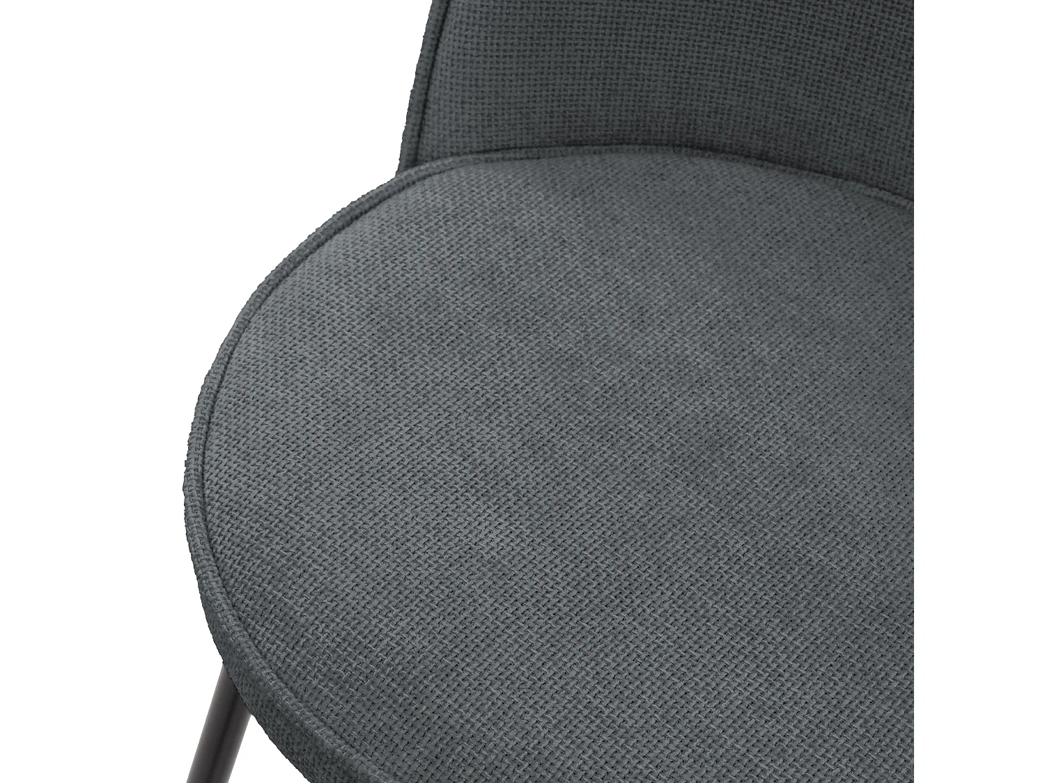 ML-Design Set di 2 sgabelli da bar antracite, in tessuto, A 75 cm, con schienale e poggiapiedi, sedia alta per cucina, sgabello da bistrot o bancone