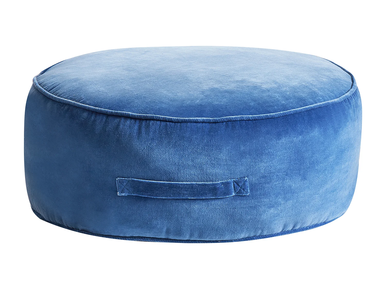 Pouf YULLE Velours Bleu