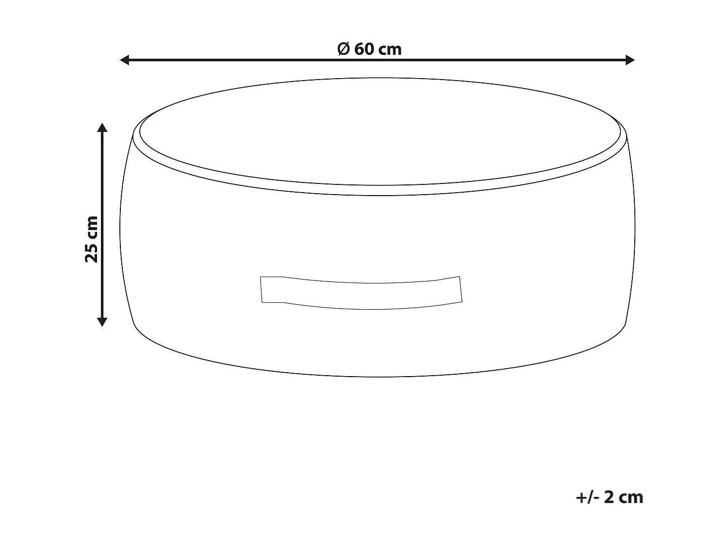 Pouf YULLE Velours Bleu