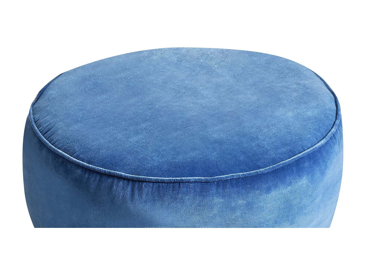 Pouf YULLE Velours Bleu